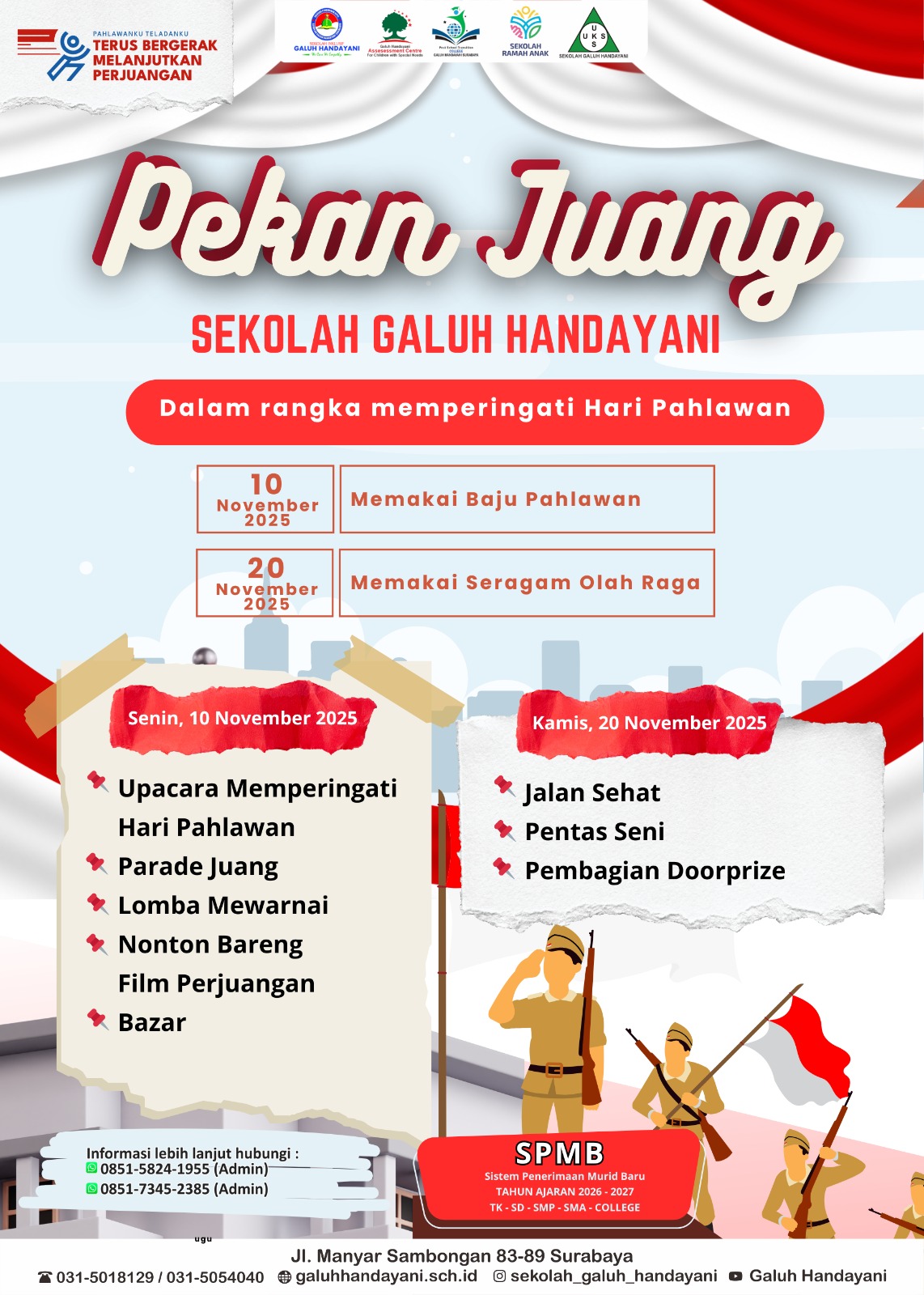 <p>seluruh siswa galuh handayani kirab budaya memp...