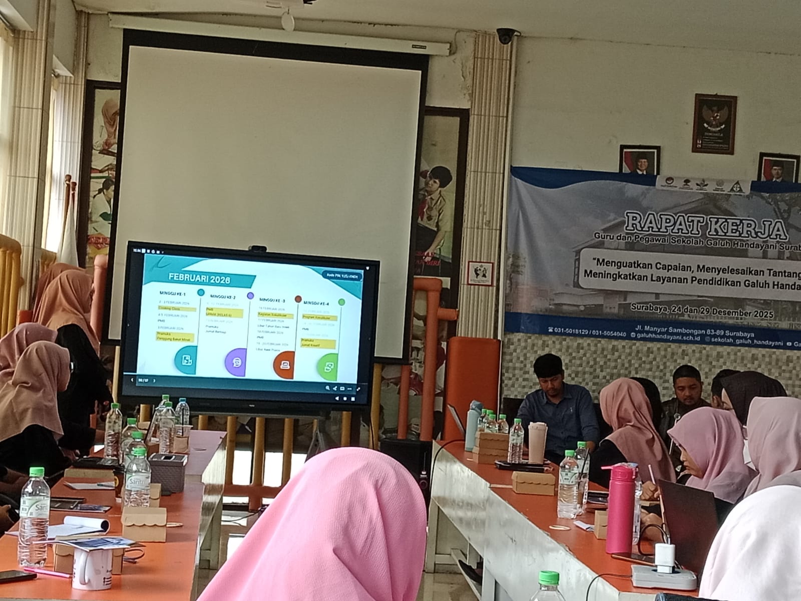 <p>Pemaparan Evaluasi Kegiatan Pembelajaran selama...