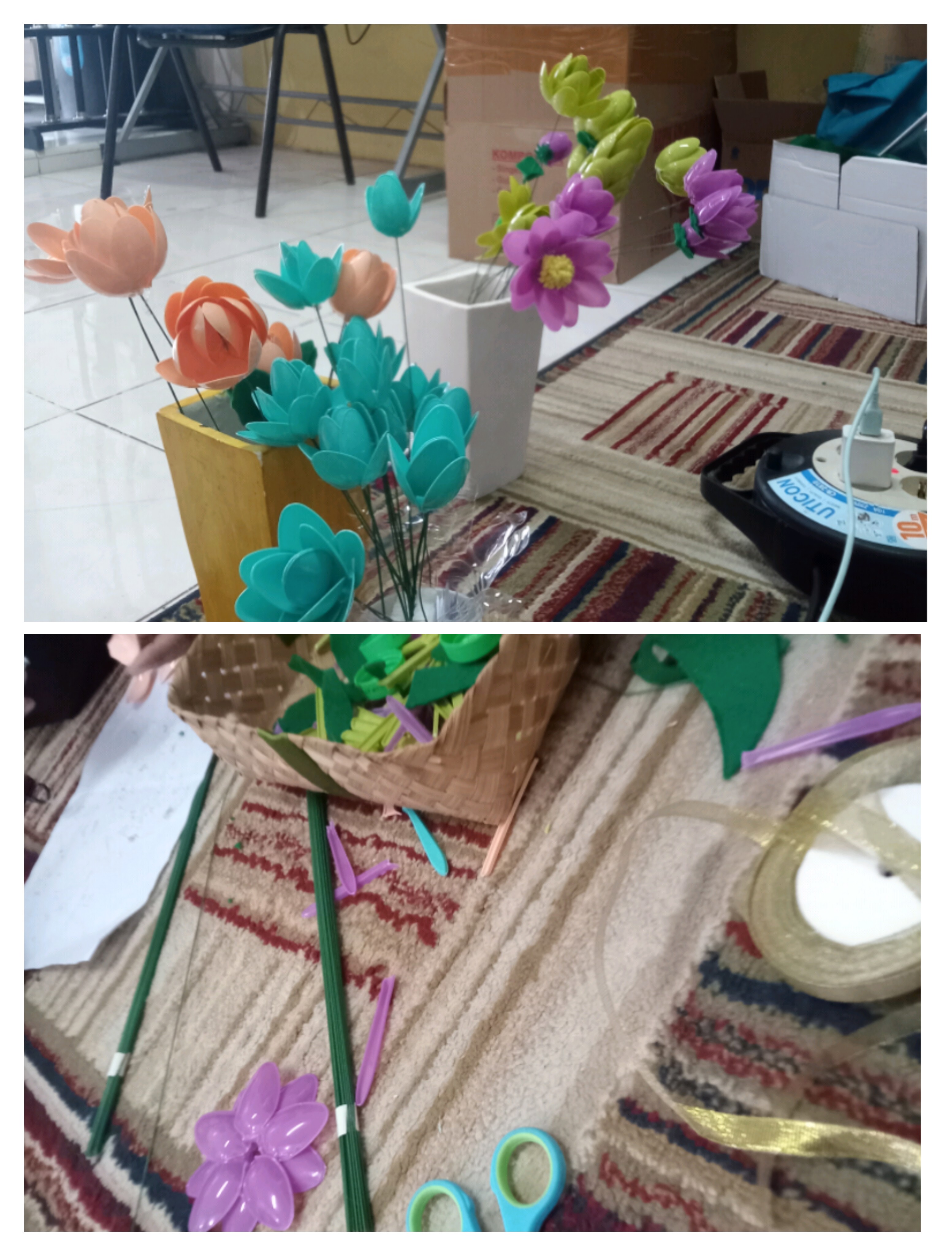 <p>Mengerjakan proyek untuk Uprak kelas IX </p>
