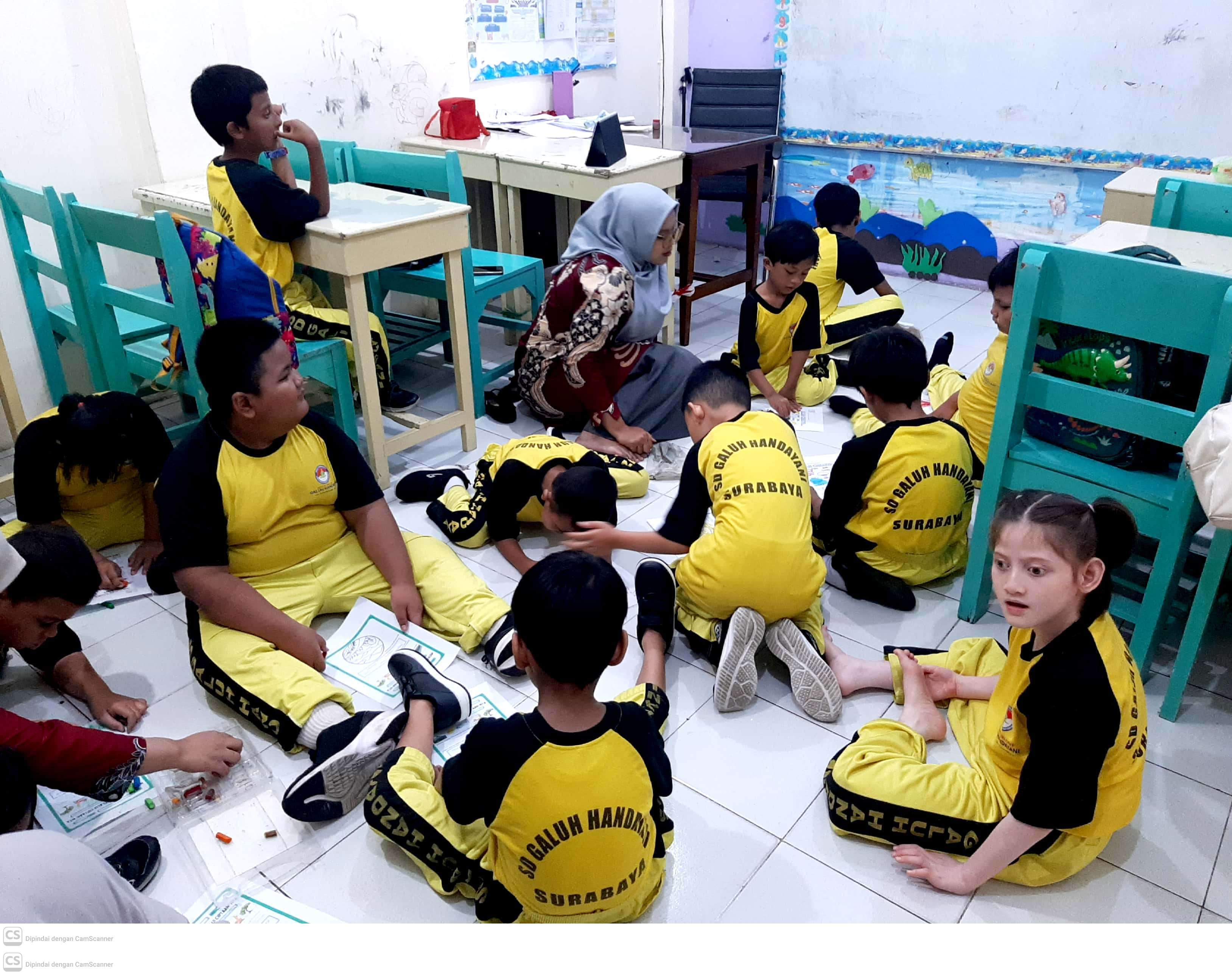 <p>mengerjakan LKPD tentang ciptaan Allah </p>