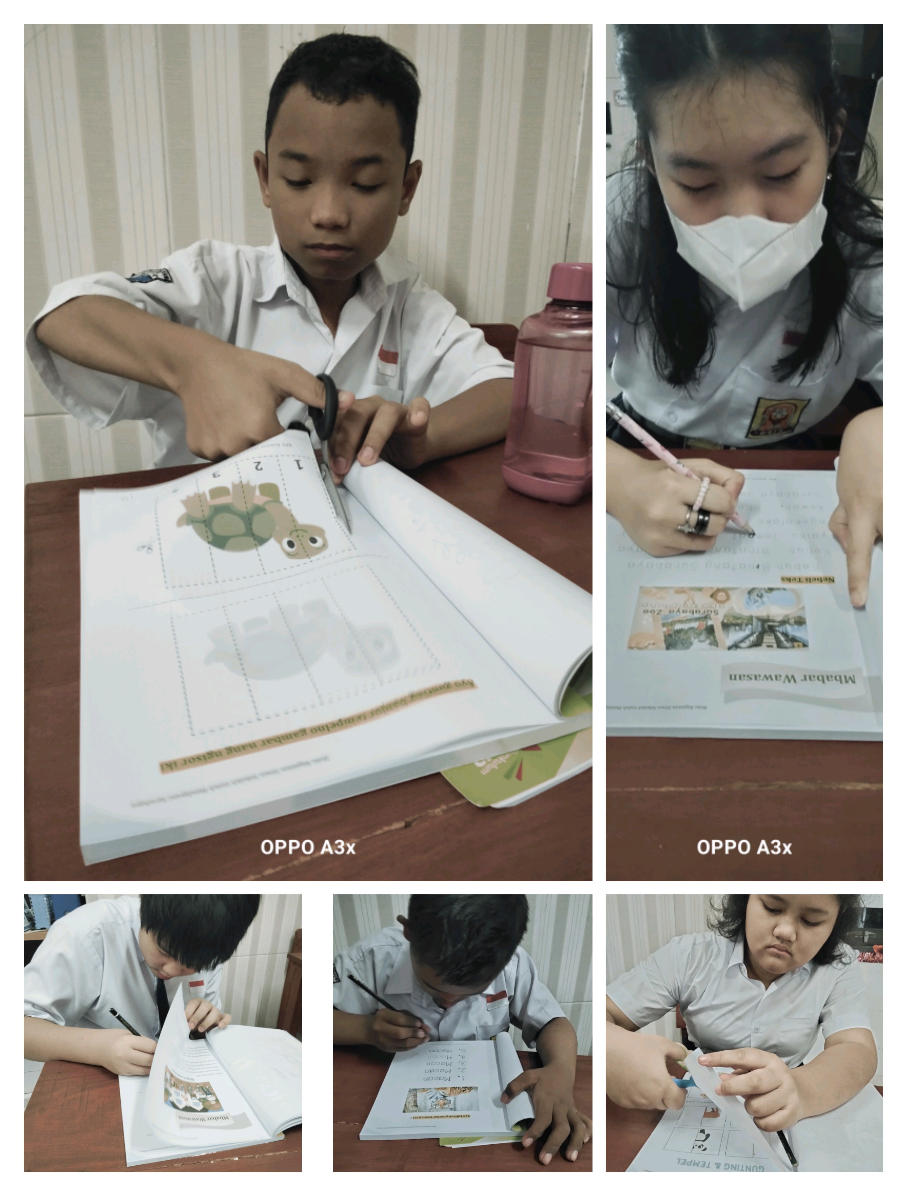 <p>Berdoa,, mendampingi anak-anak saat belajar dik...
