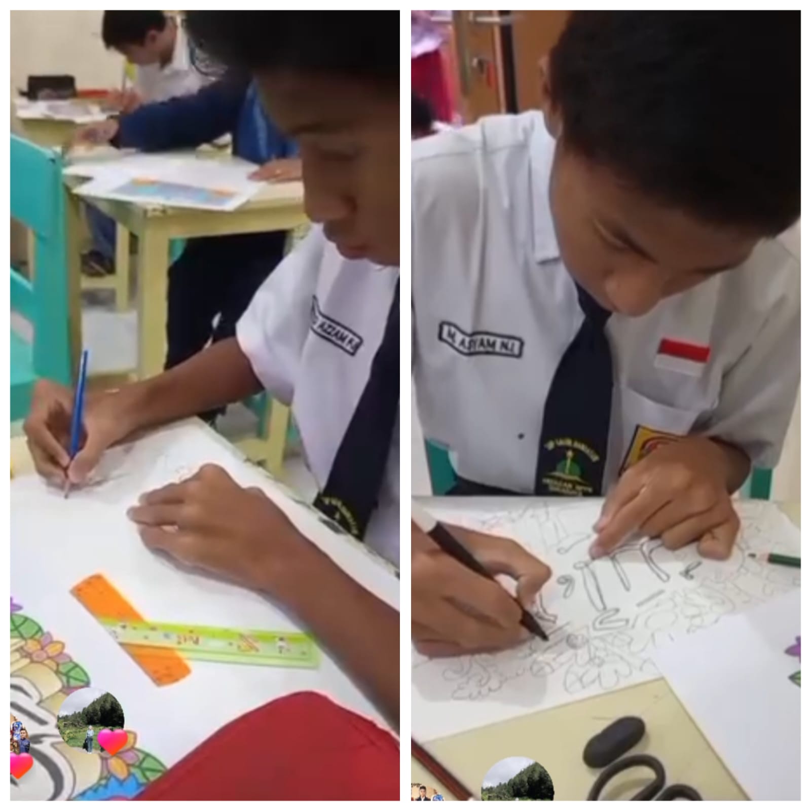 <p>Menjadi juri lomba mewarnai TK-College </p>