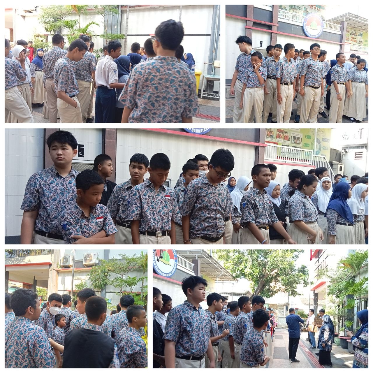<p>Mendampingi apel pagi </p>