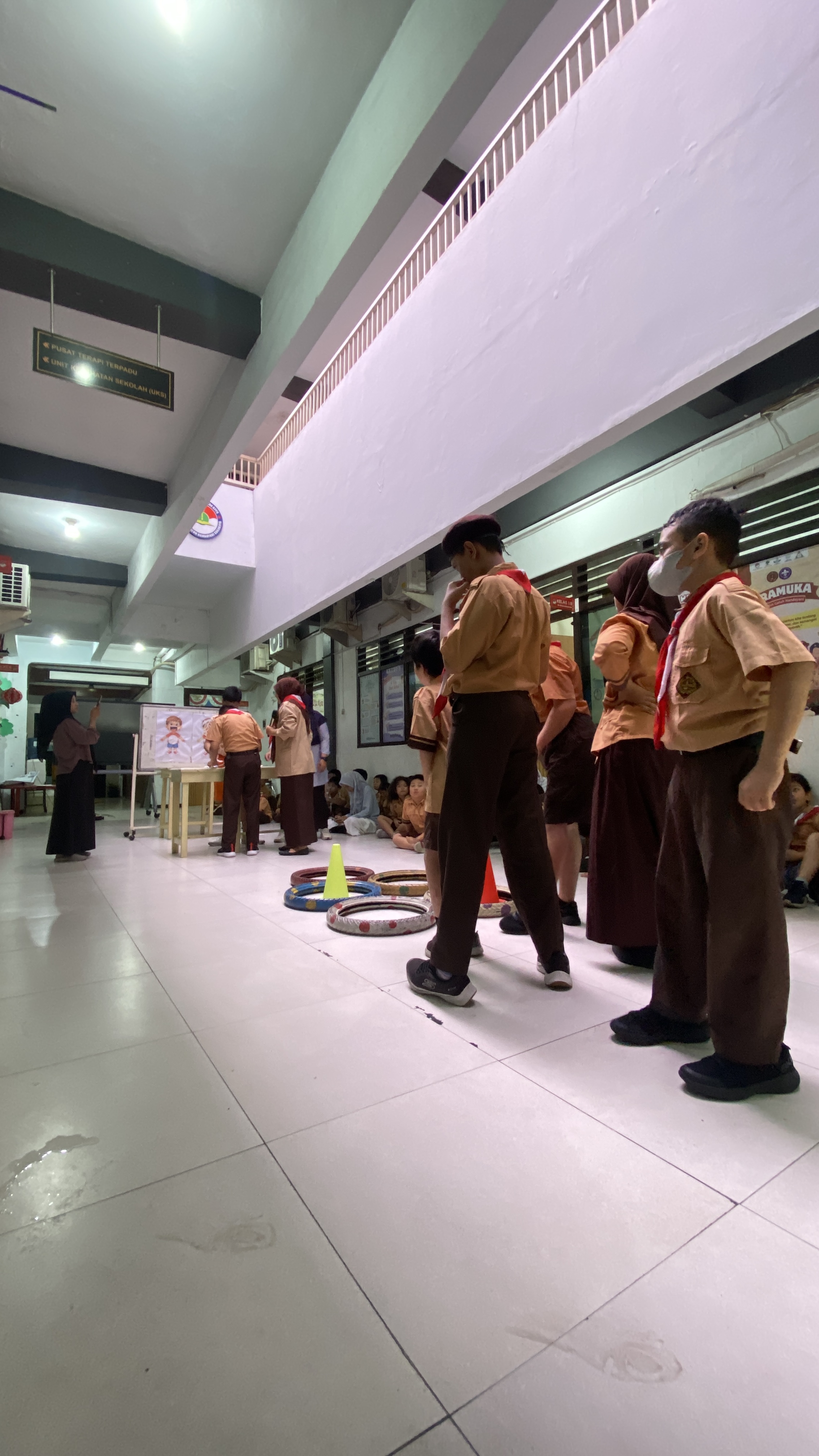 <p>Kegiatan pramuka dgn tema makanan sehat bergizi...