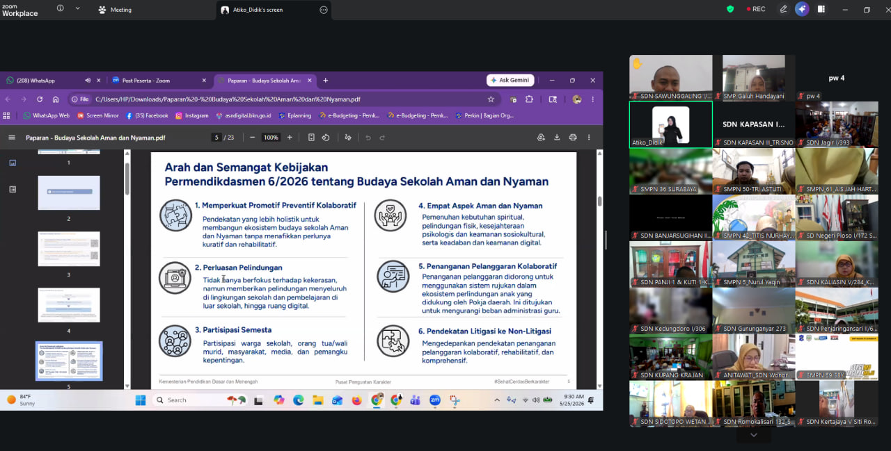 <p>Mengikuti rapat zoom tentang Sosialisasi Budaya...