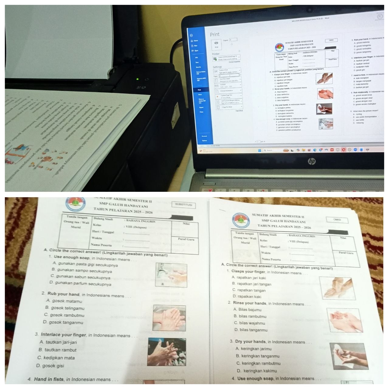 <p>Mengeprint soal SAS kelas 7 (Substitusi)</p>