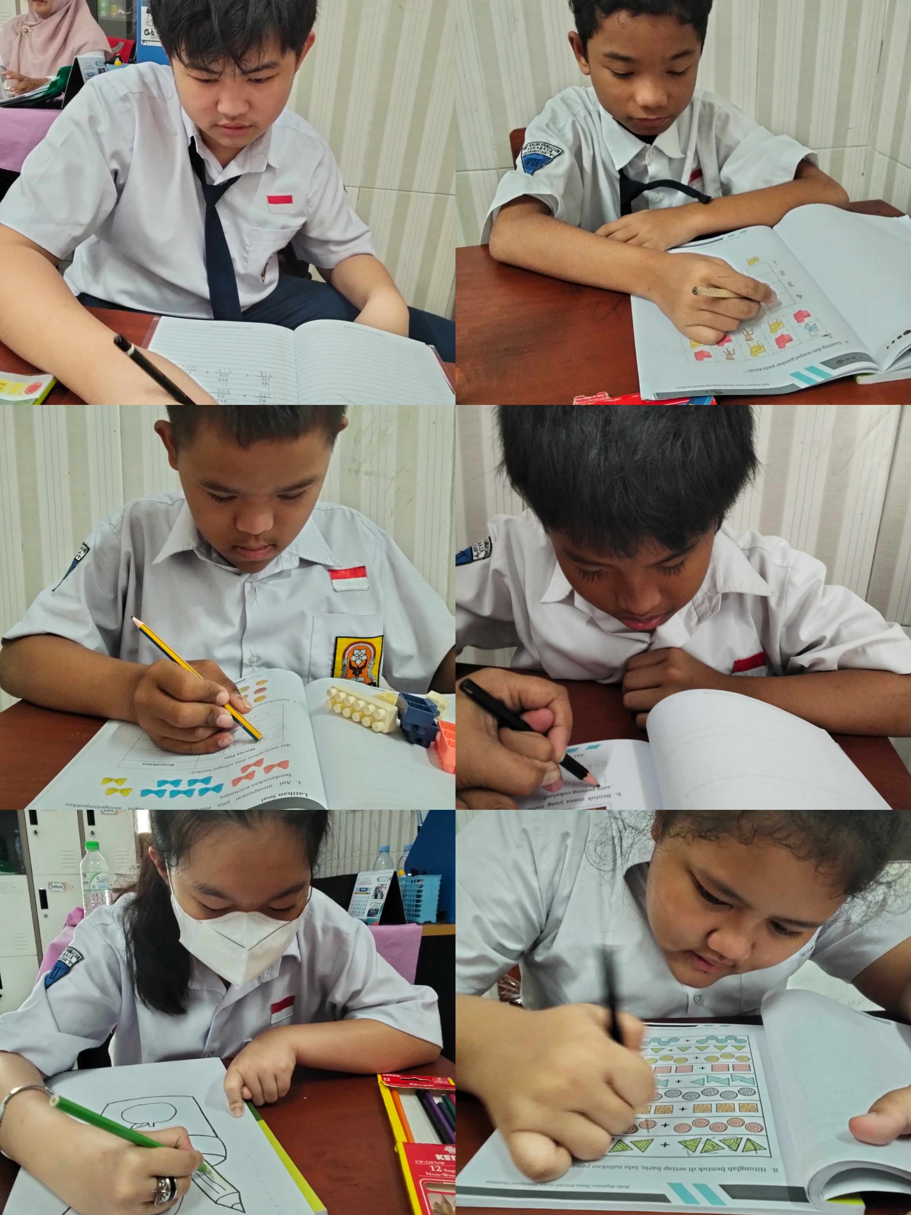 <p>Apel pagi,,,,, berdoa,,, mendampingi anak-anak...