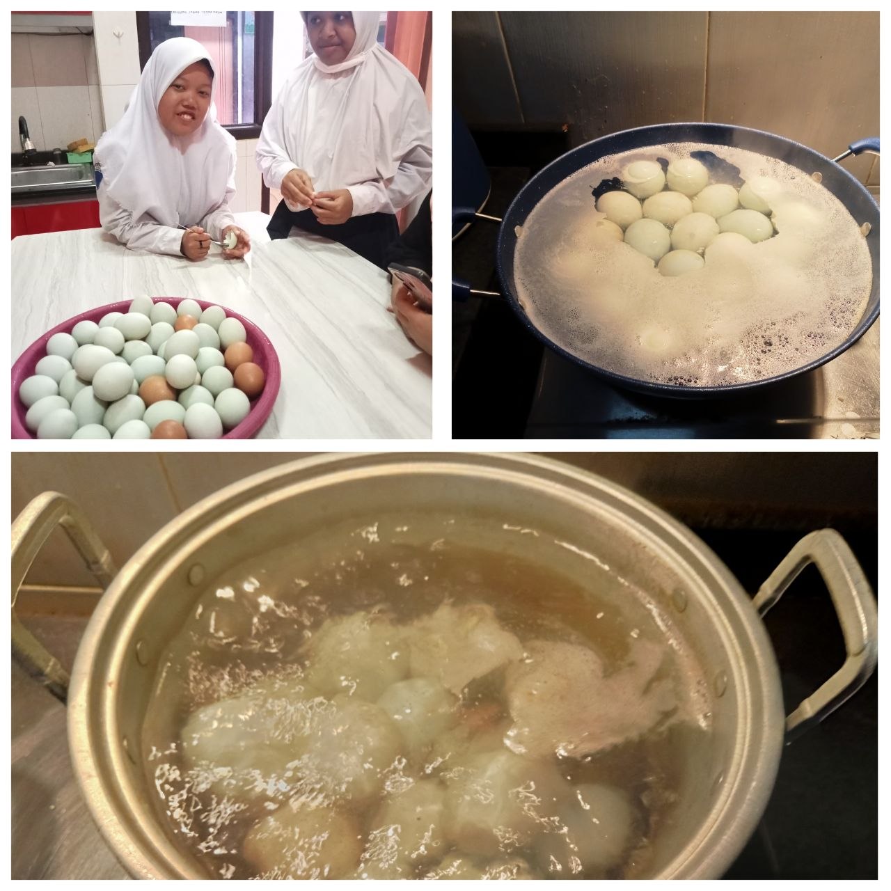 <p>Mengiapkan pengolahan telur asin </p>