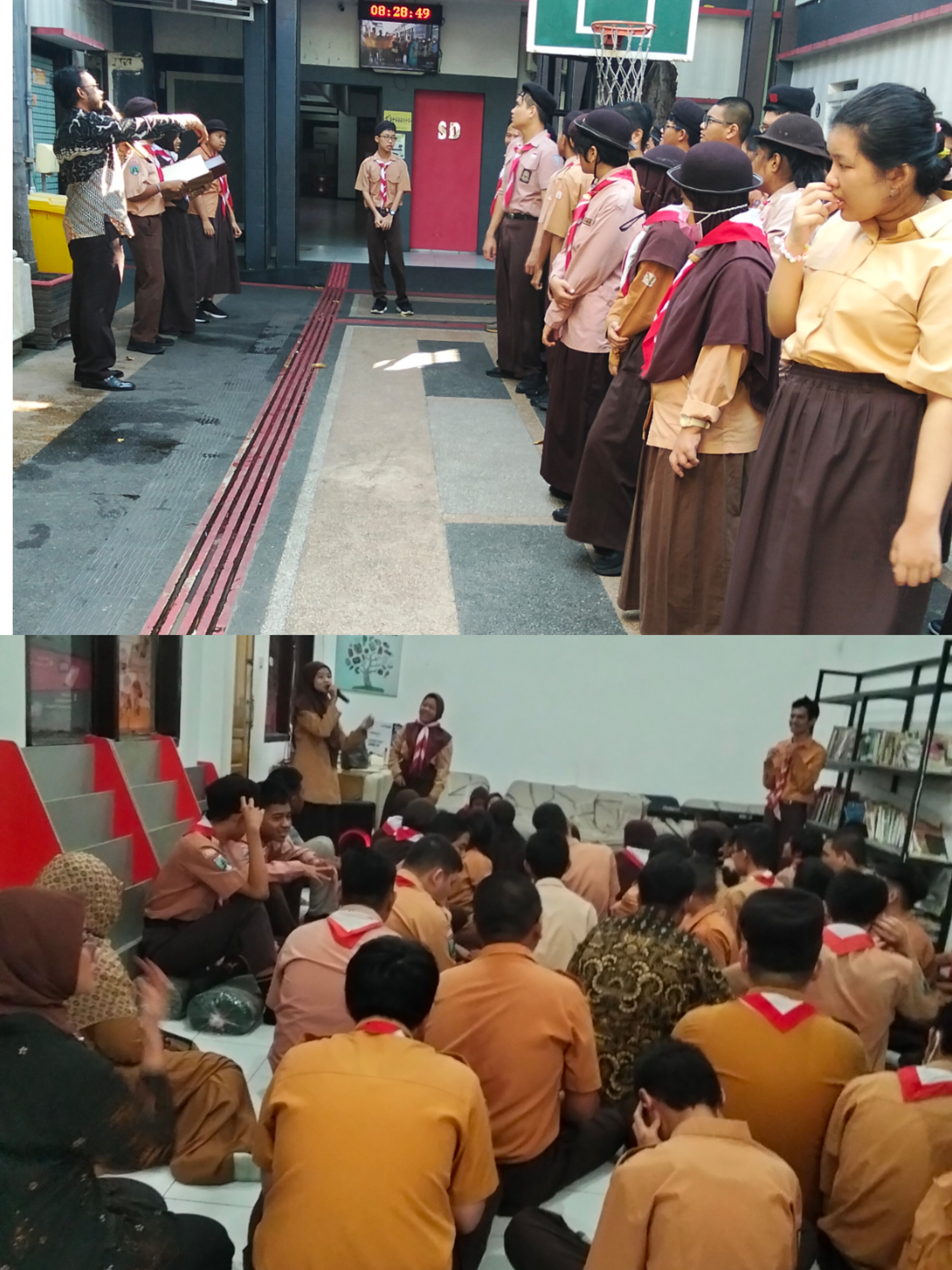 <p>Apel pagi,,, berdoa,,, mendampingi anak-anak ke...
