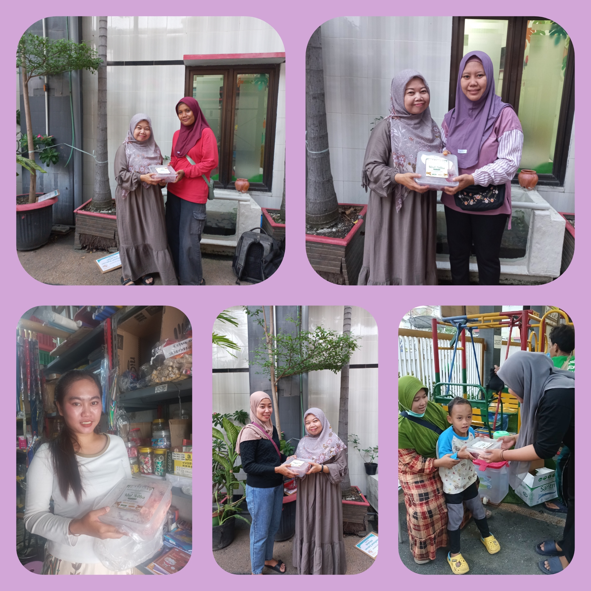 <p>Penyembelian hewan qurban dan pembagian hewan k...