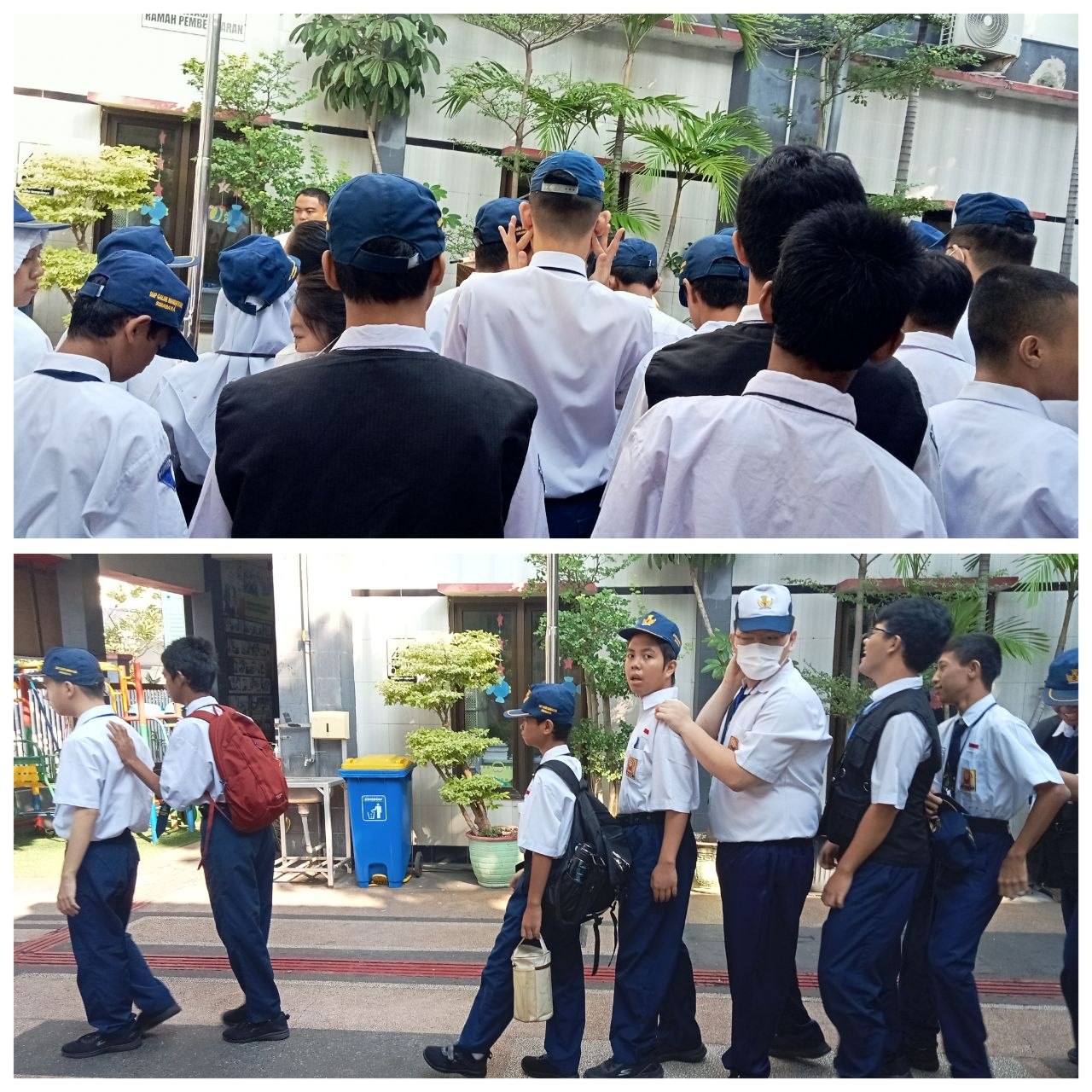 <p>Mendampingi Kegiatan Apel Pagi </p>