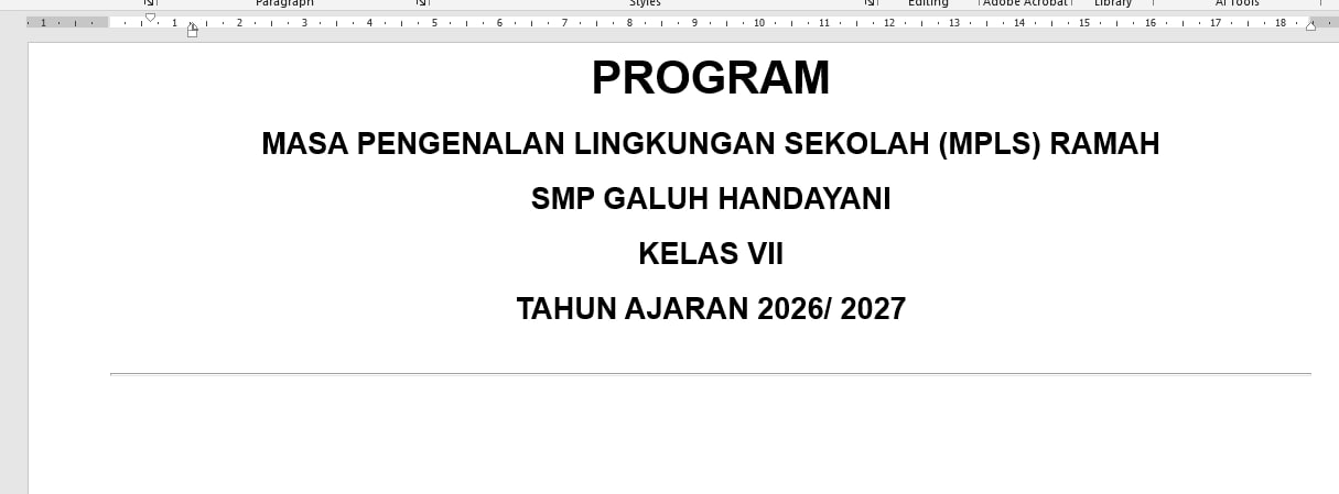 <p>Membuat Program MPLS Tahun Ajaran 2026-2027</p>