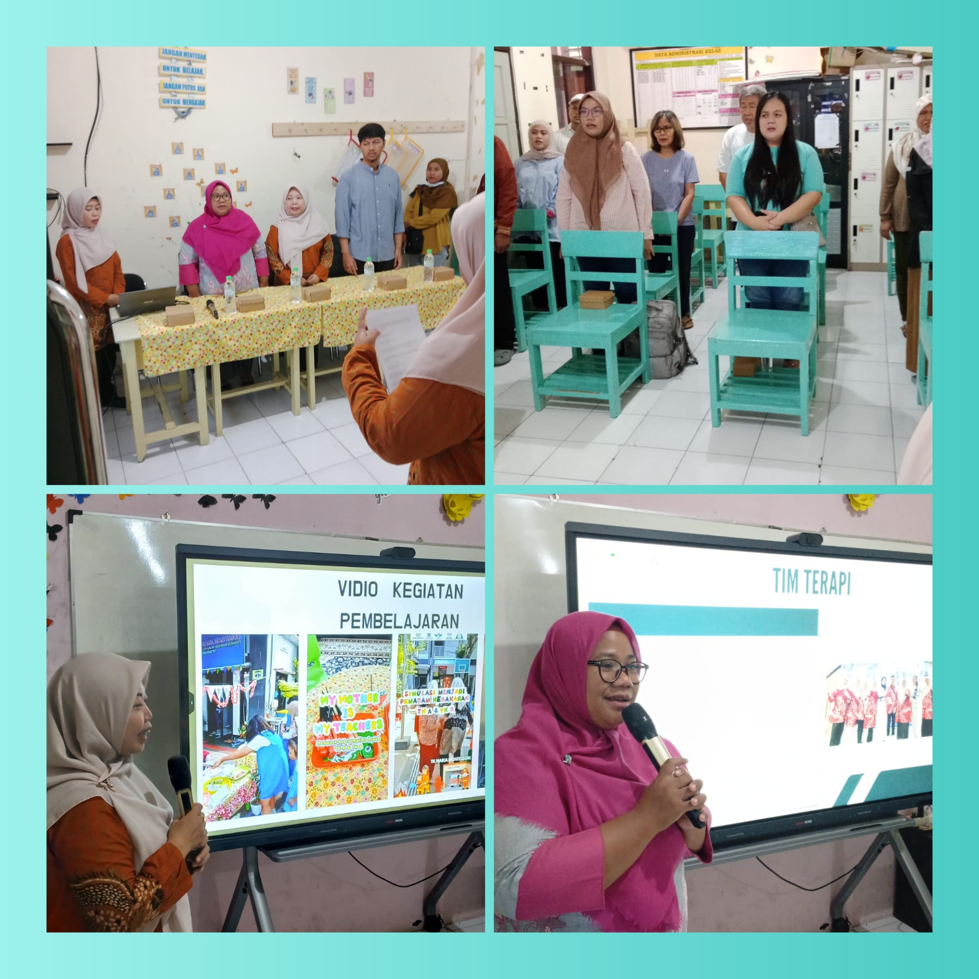 <p>Rapat sosialisasi walimurid baru, membuat notul...