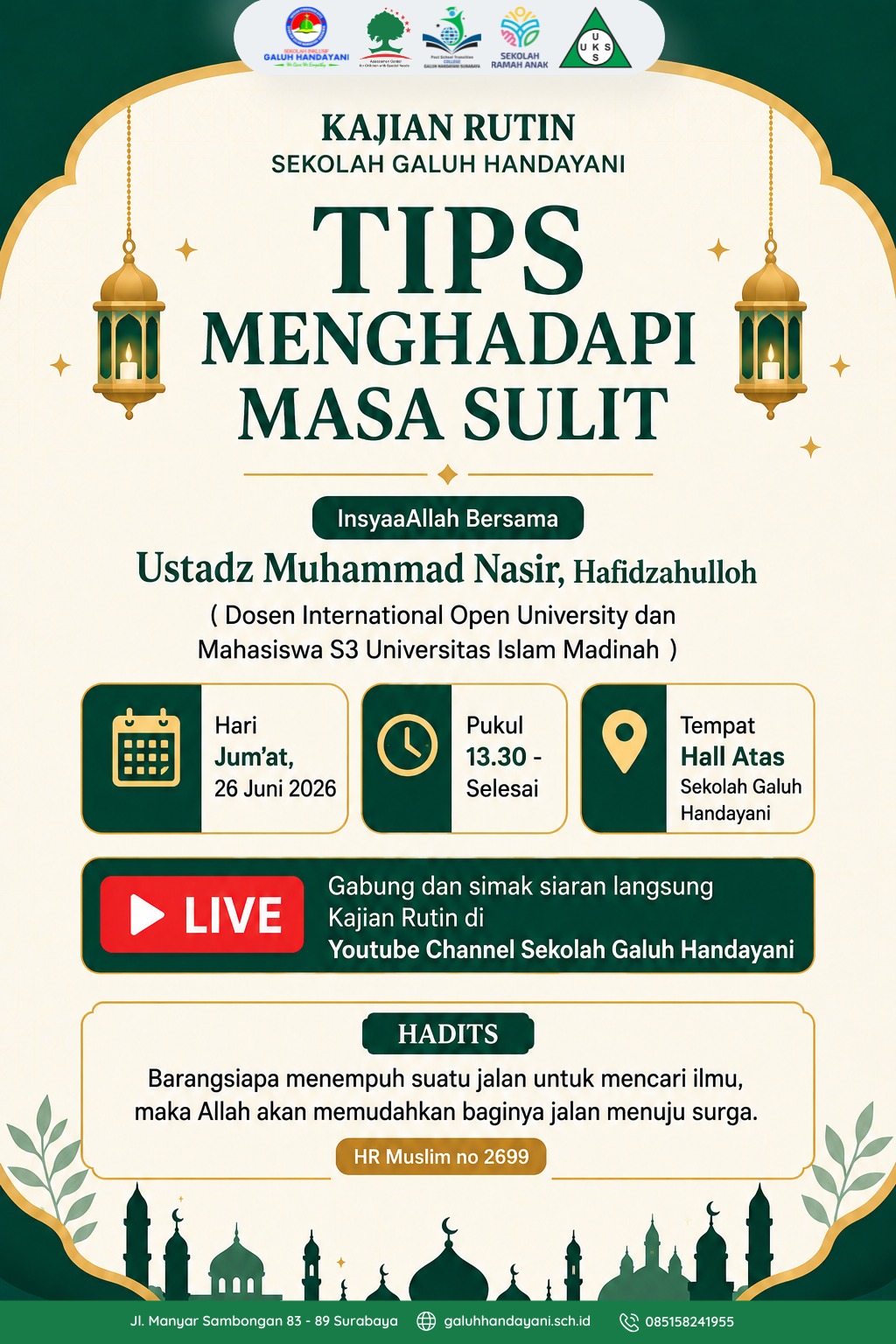 <p>Kegiatan pengajian rutin</p>