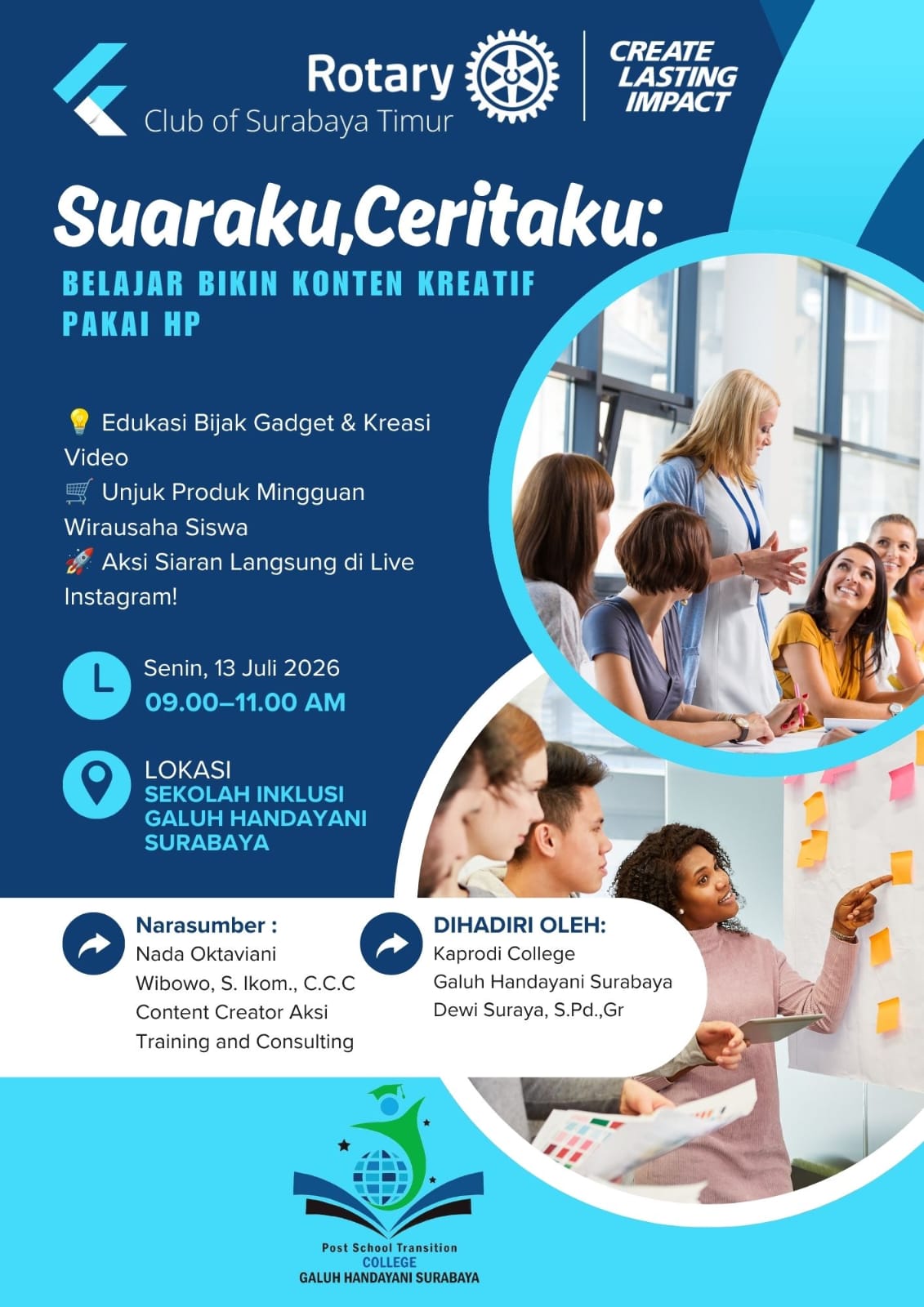 <p>Diskusi dengan rotary club terkait kegiatan Min...
