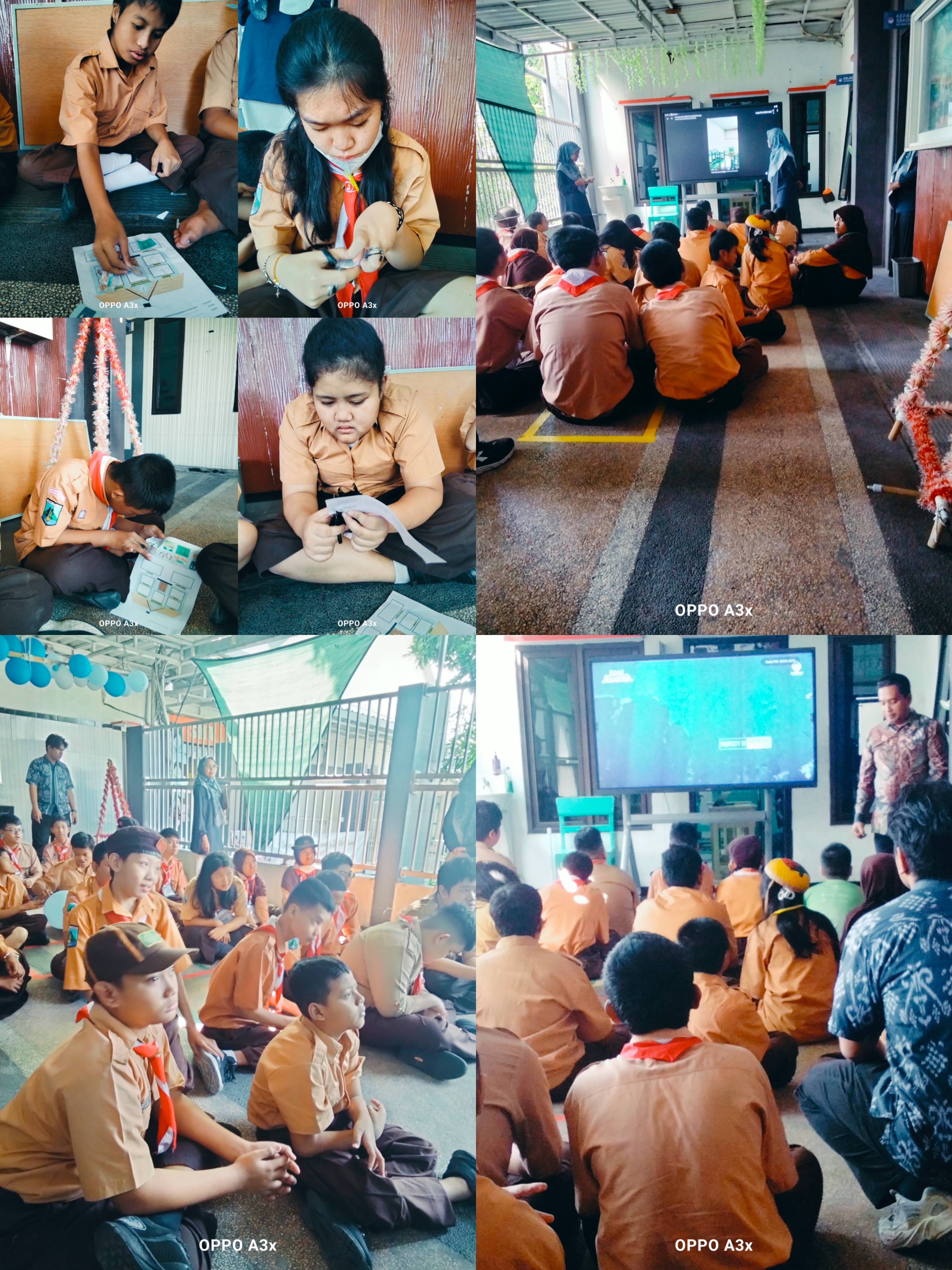 <p>Apel pagi,,,, berdoa,,, mendampingi anak-anak s...