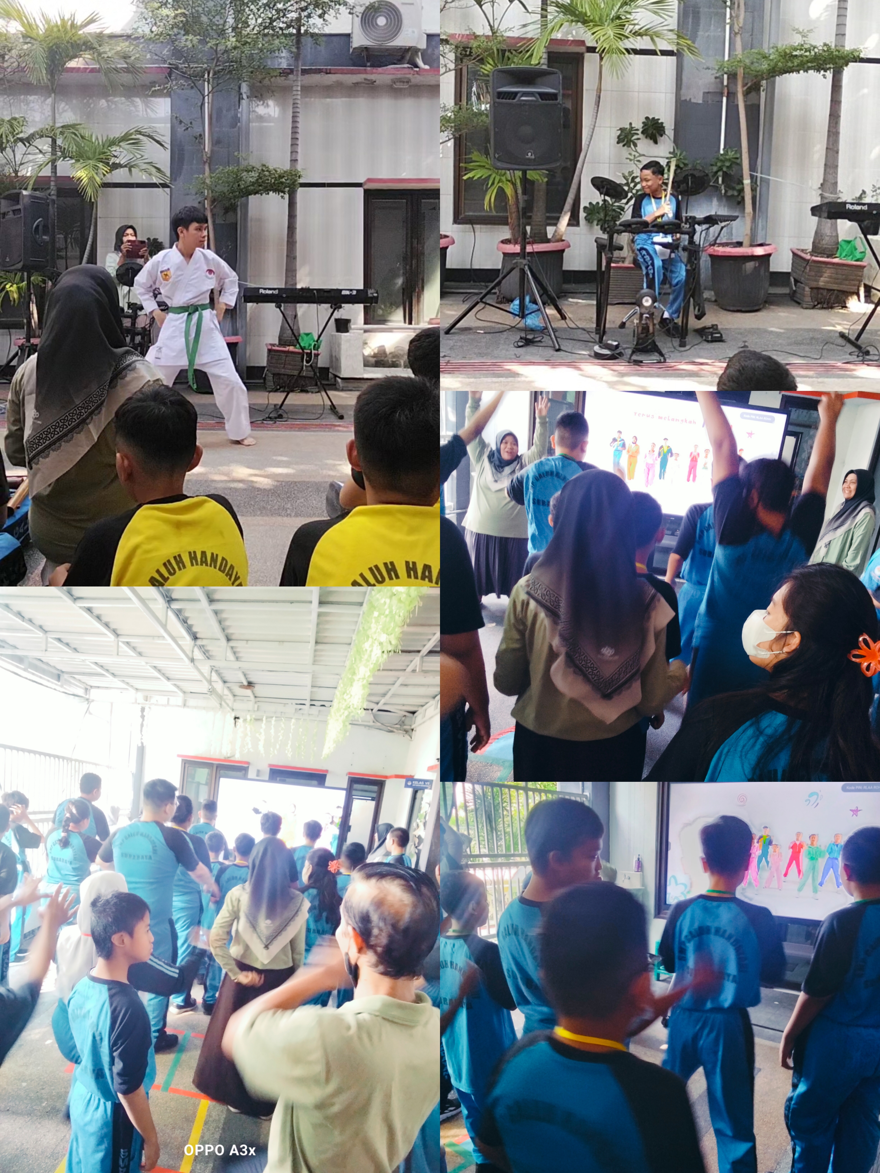 <p>Apel pagi,,,, berdoa,,, mendampingi anak-anak s...