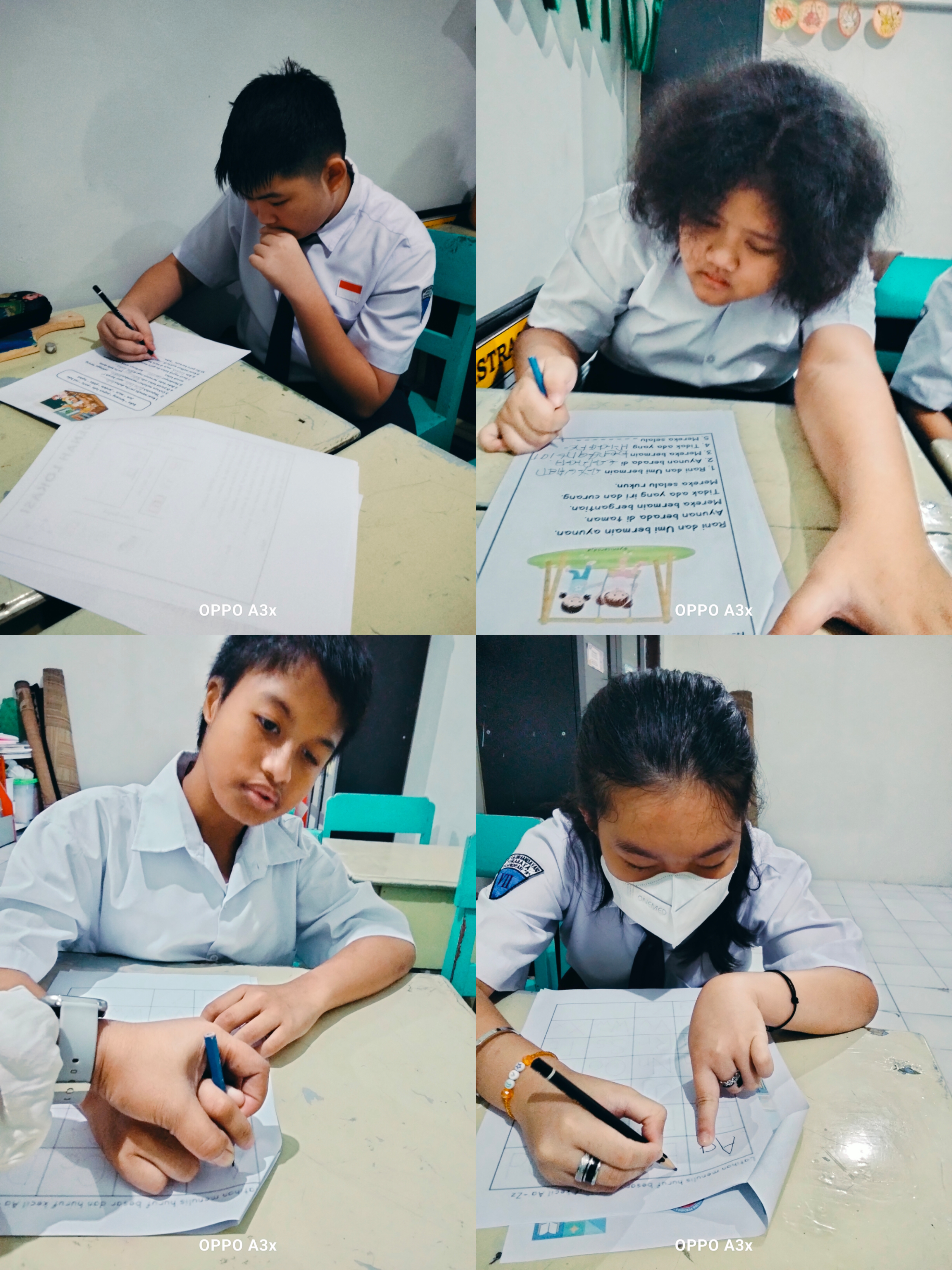 <p>Apel pagi,,,, berdoa,,,, mendampingi anak-anak...