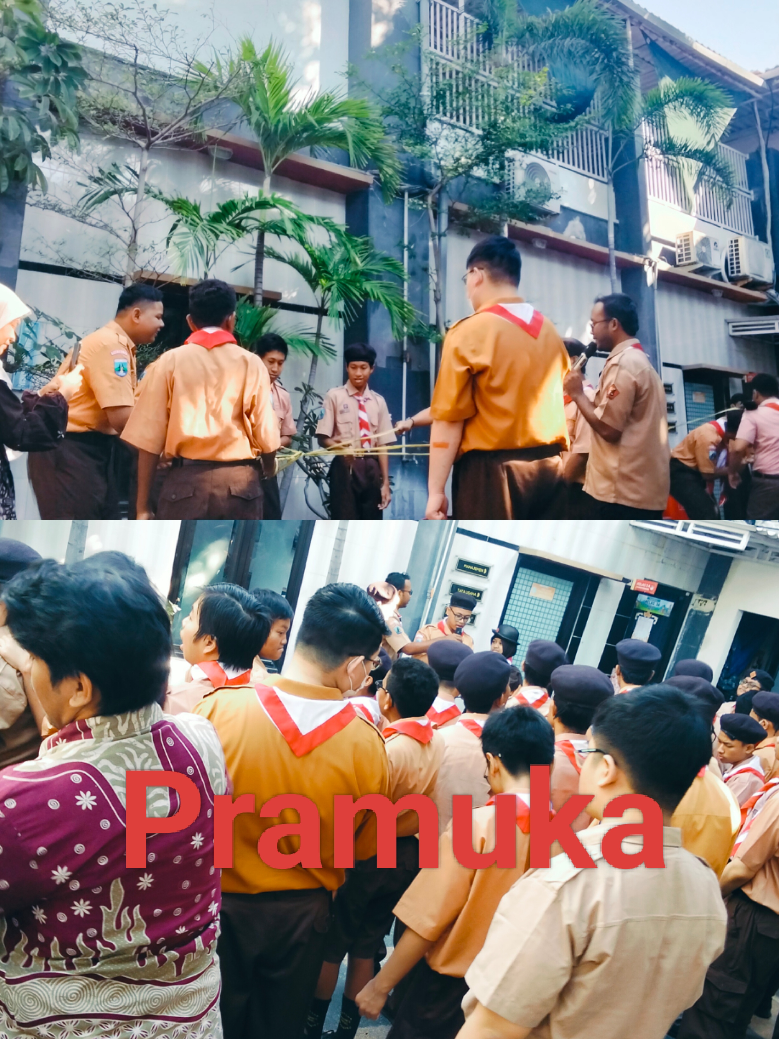 <p>Apel pagi,,, berdoa,,, mendampingi anak-anak sa...