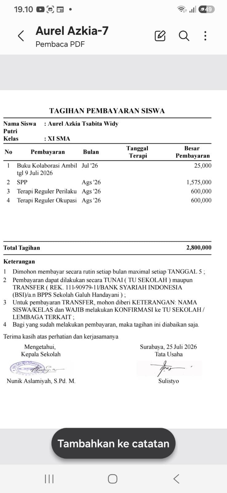 <ol><li>Proses revisi tagihan</li><li>Proses pemba...