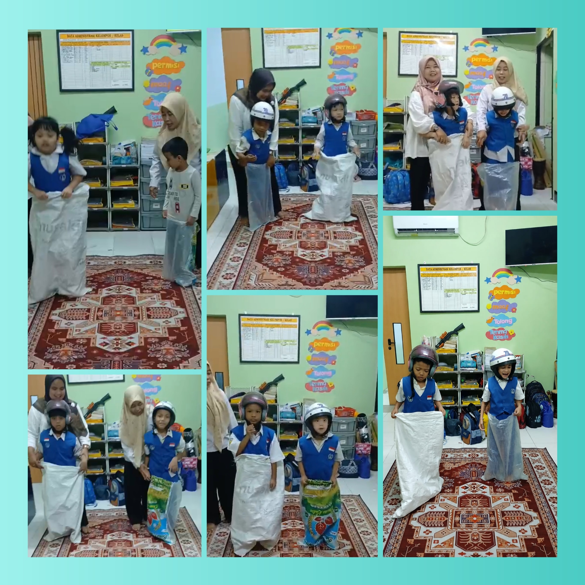 <p>Lomba balap karung</p>