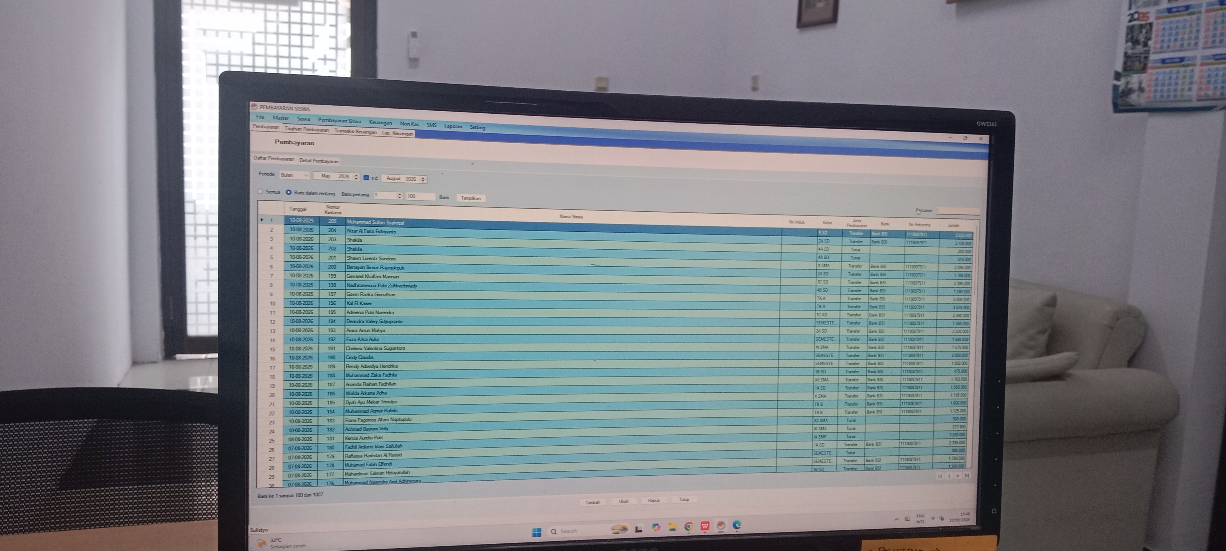 <p>Proses pembayaran tunai dan transferan</p>