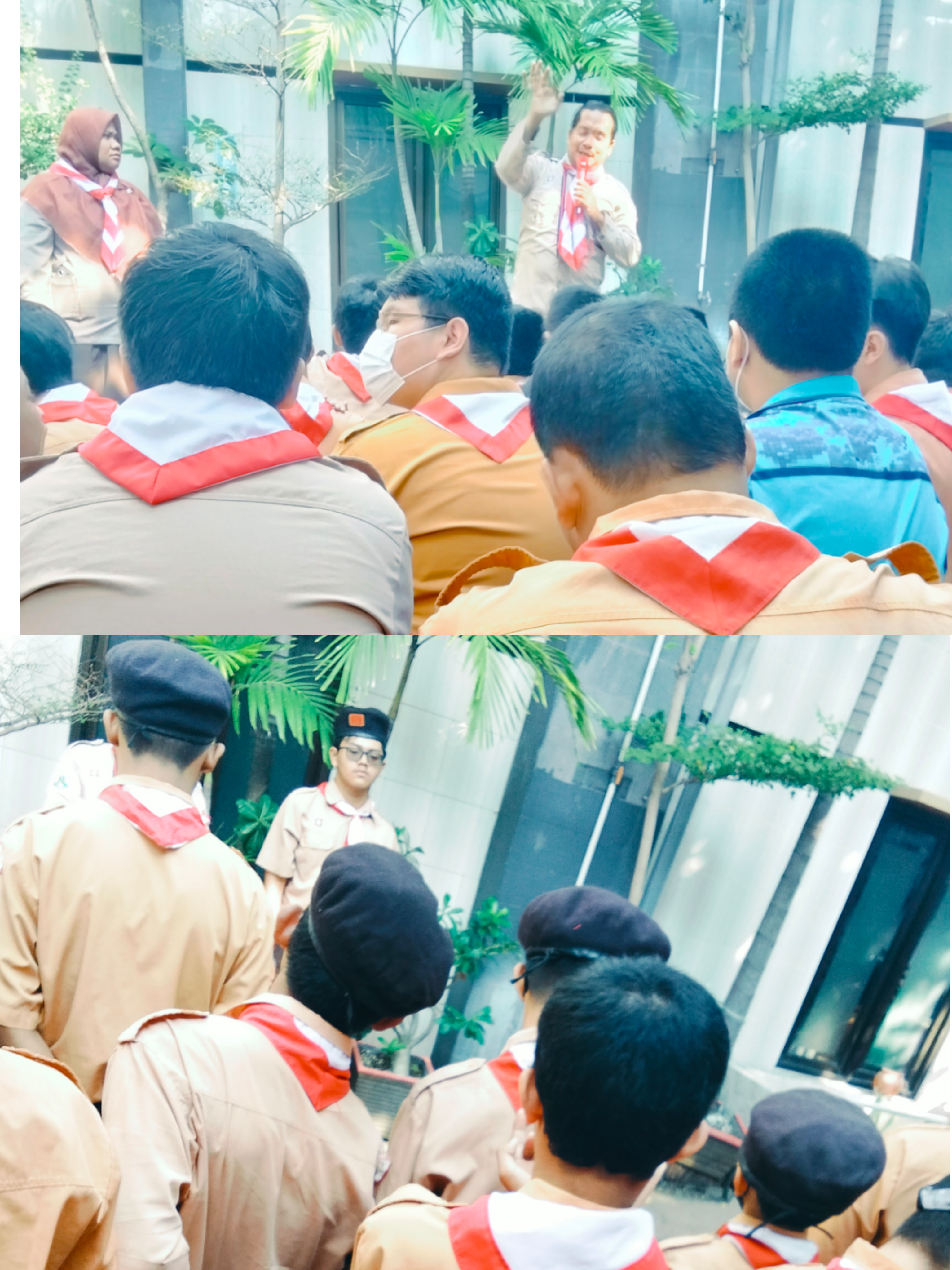 <p>Apel pagi,,, berdoa,, mendampingi anak-anak saa...
