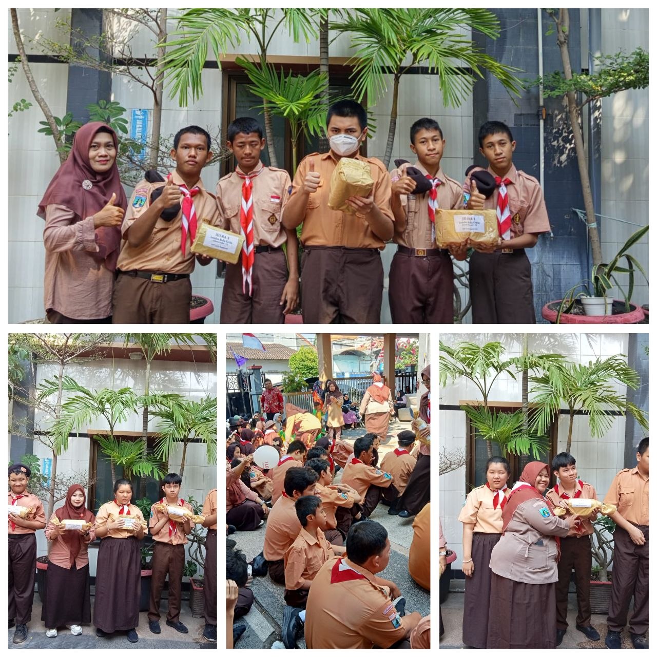 <p>Mendampingi pembagian hadiah lomba per lembaga...