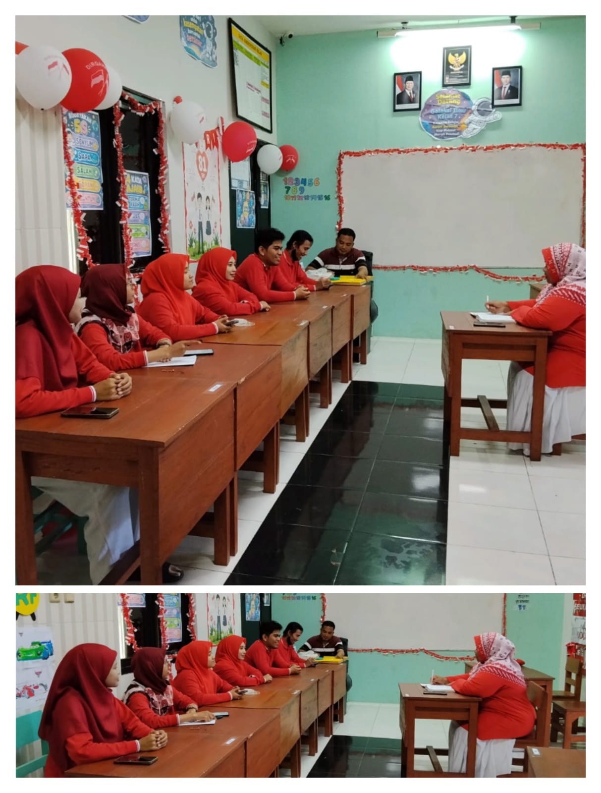 <p>Rapat/briefing :</p><ul><li>kunjungan dari komu...