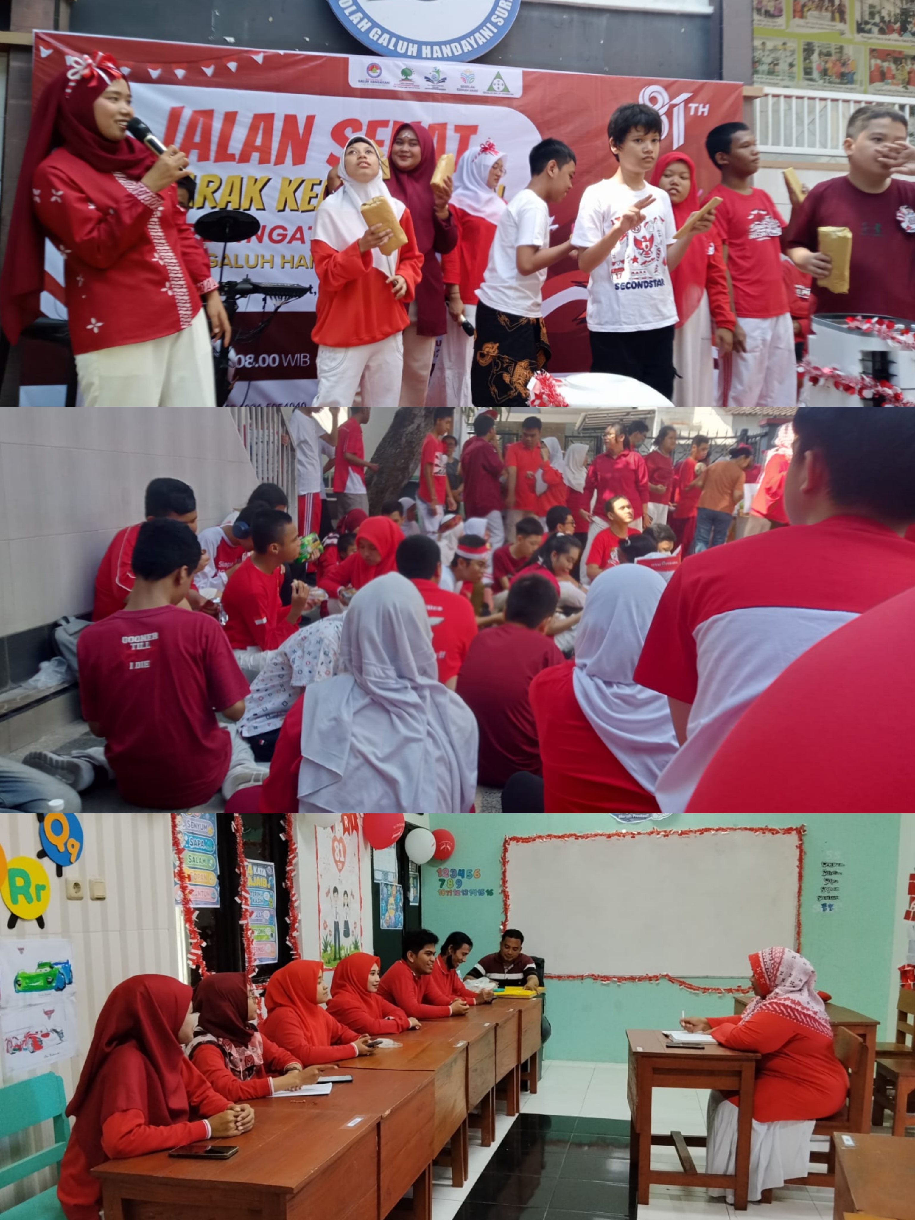 <p>Apel pagi,,,berdoa,,,, mendampingi anak-anak sa...
