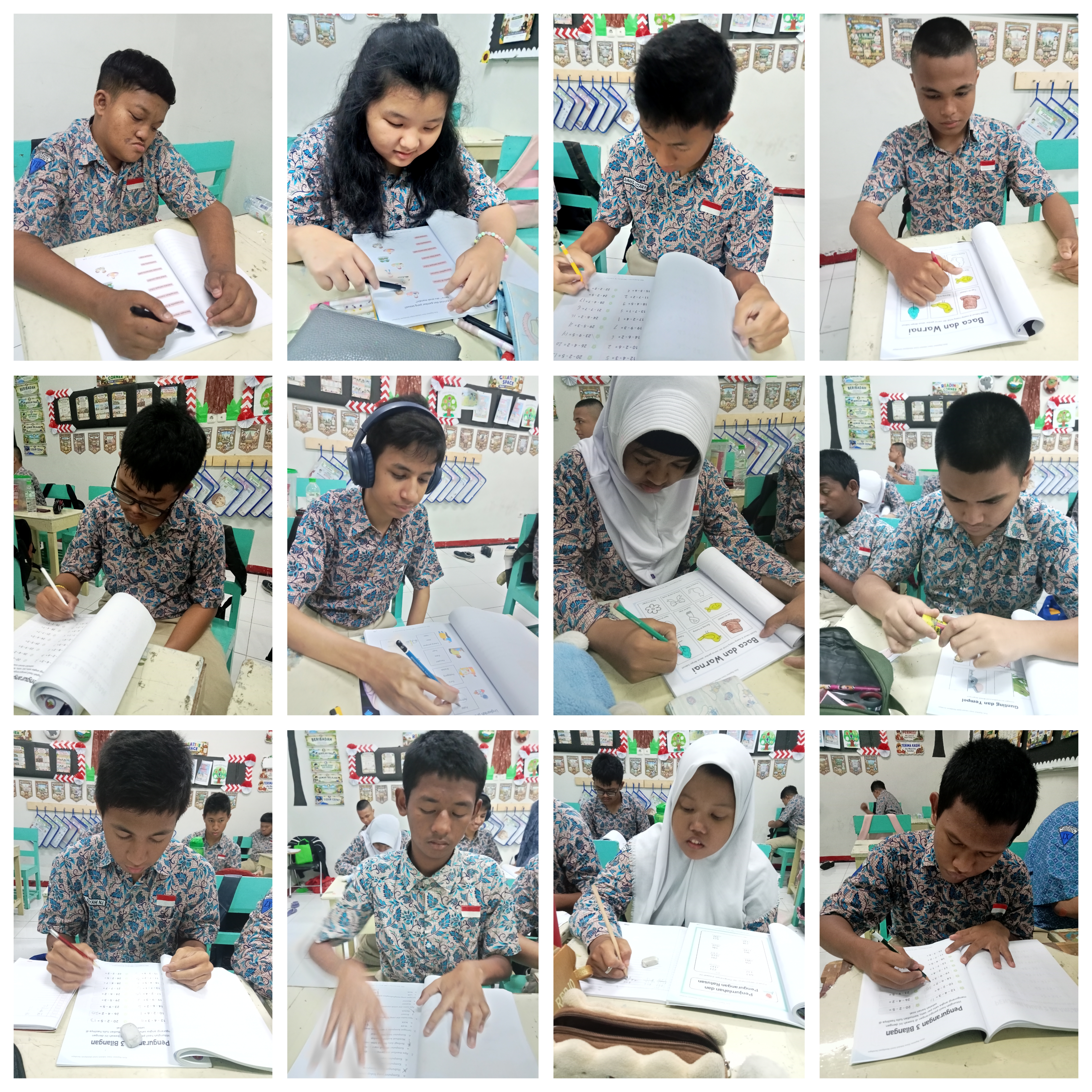 <p>Mendampingi kegiatan pengayaan kelas IX</p>