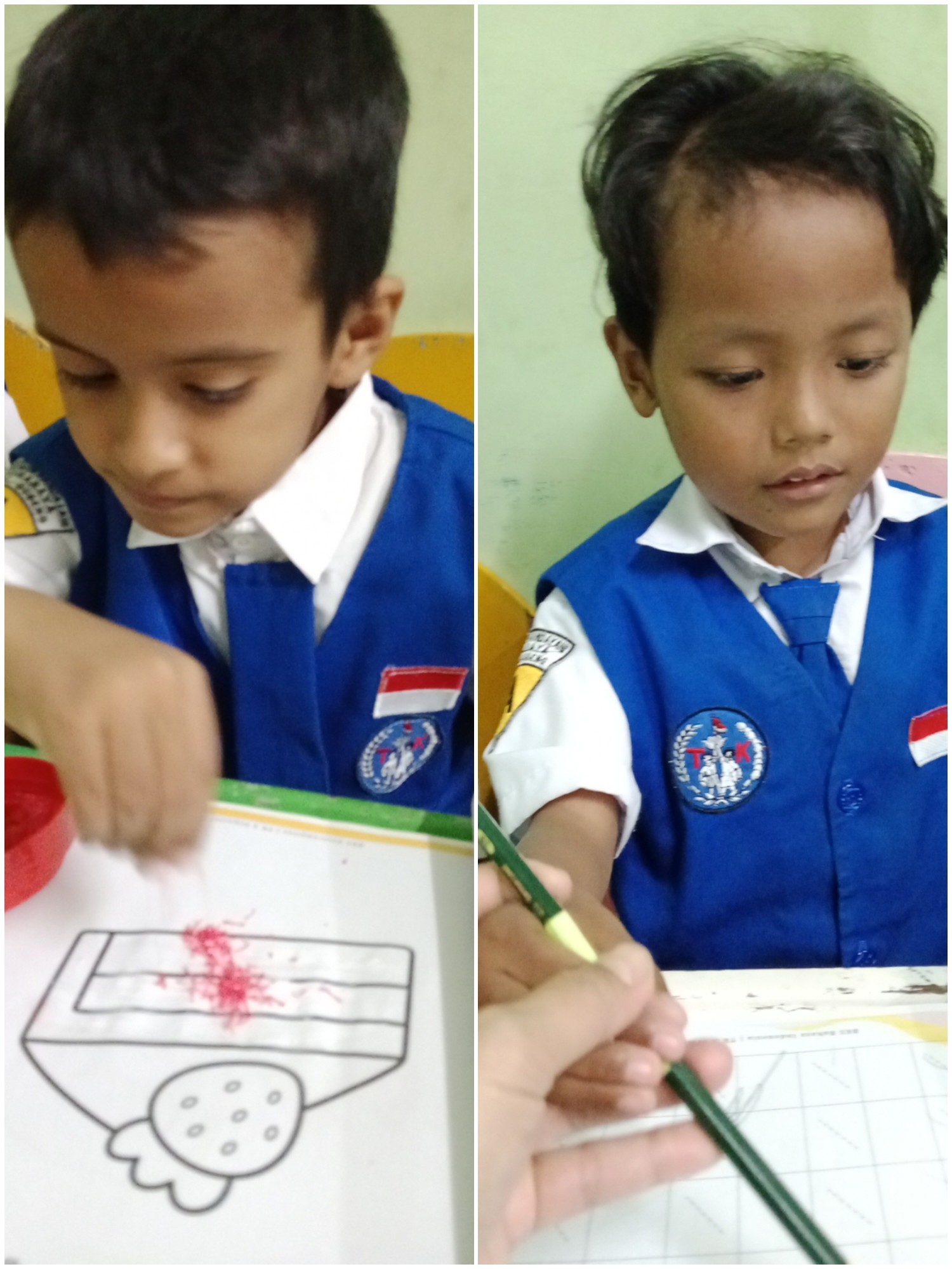 <p>Membantu kegiatan belajar di kelas sambil penda...