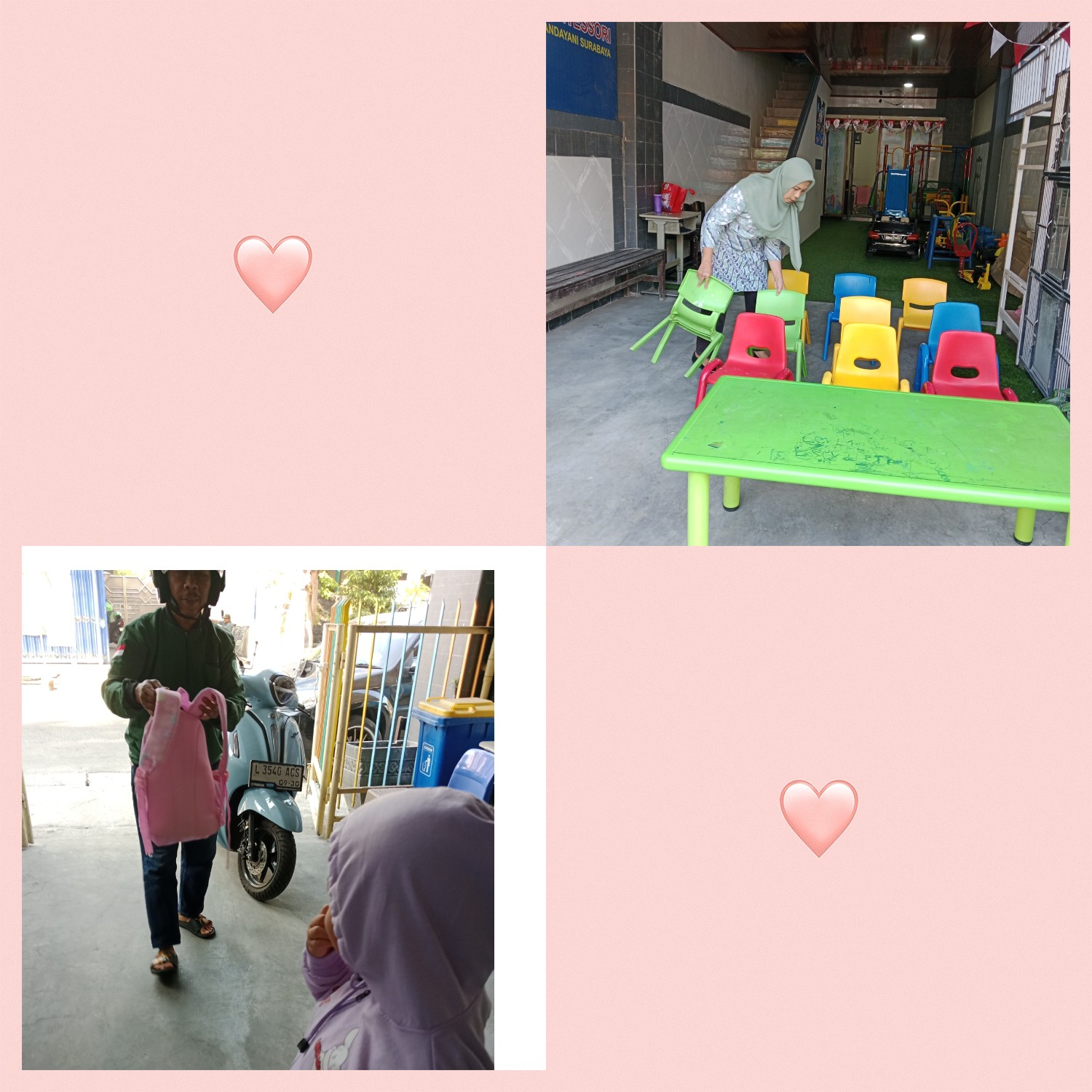 <p>1.membantu piket di depan sambil penjemputan si...
