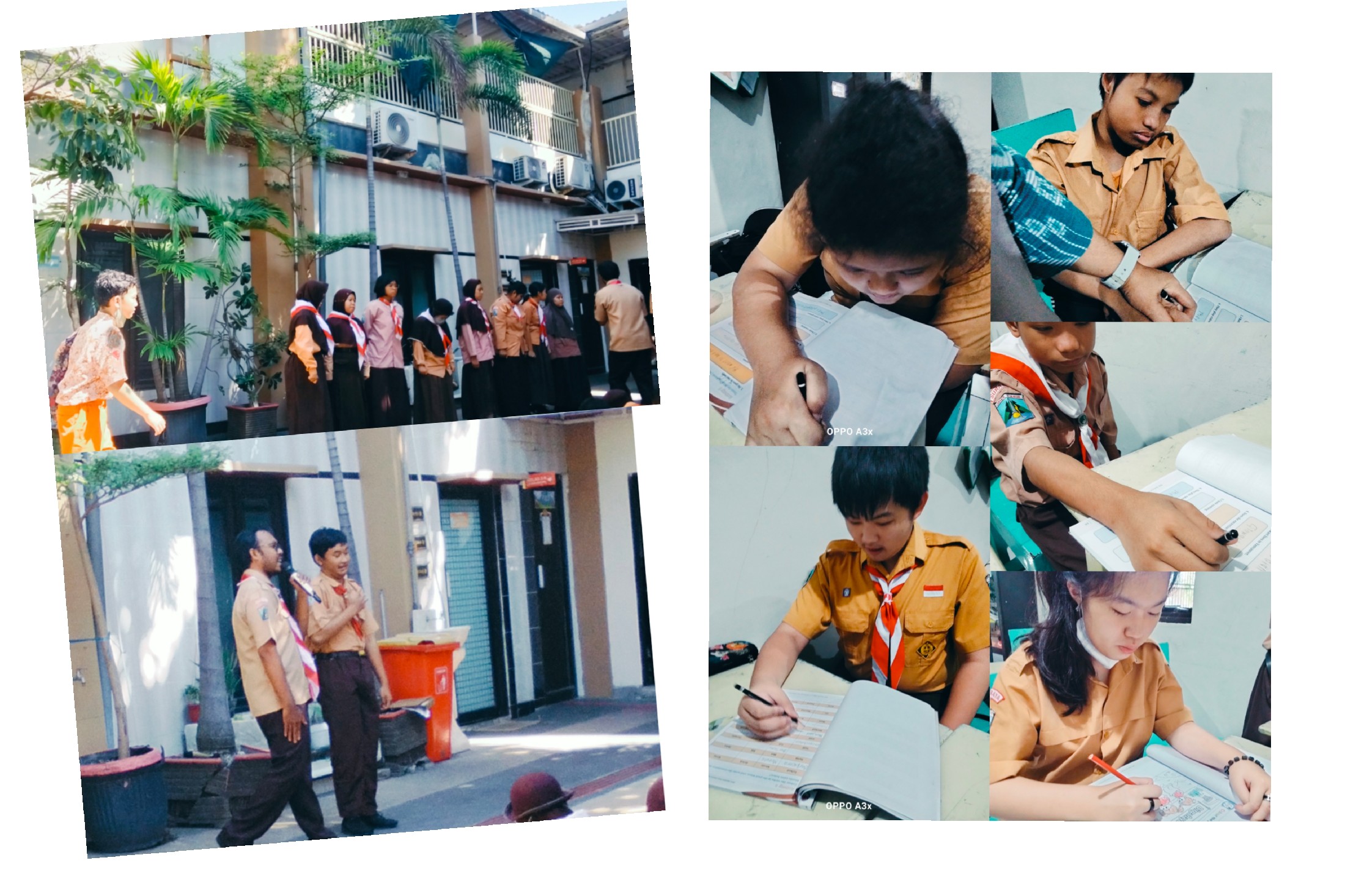 <p>Apel pagi,, berdoa,,, mendampingi anak-anak saa...