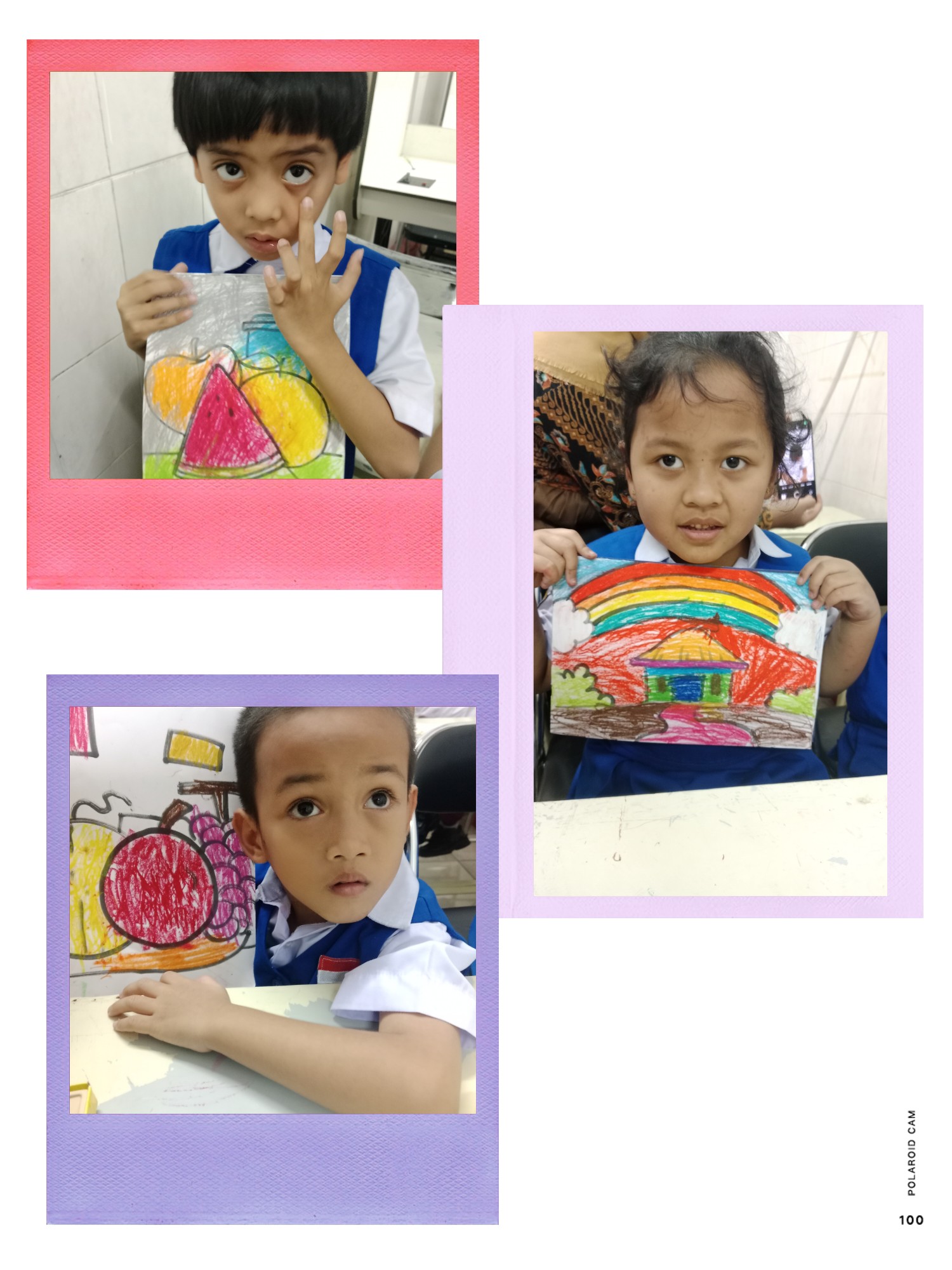 <p>Pendampingan anak mengikuti extra melukis</p>