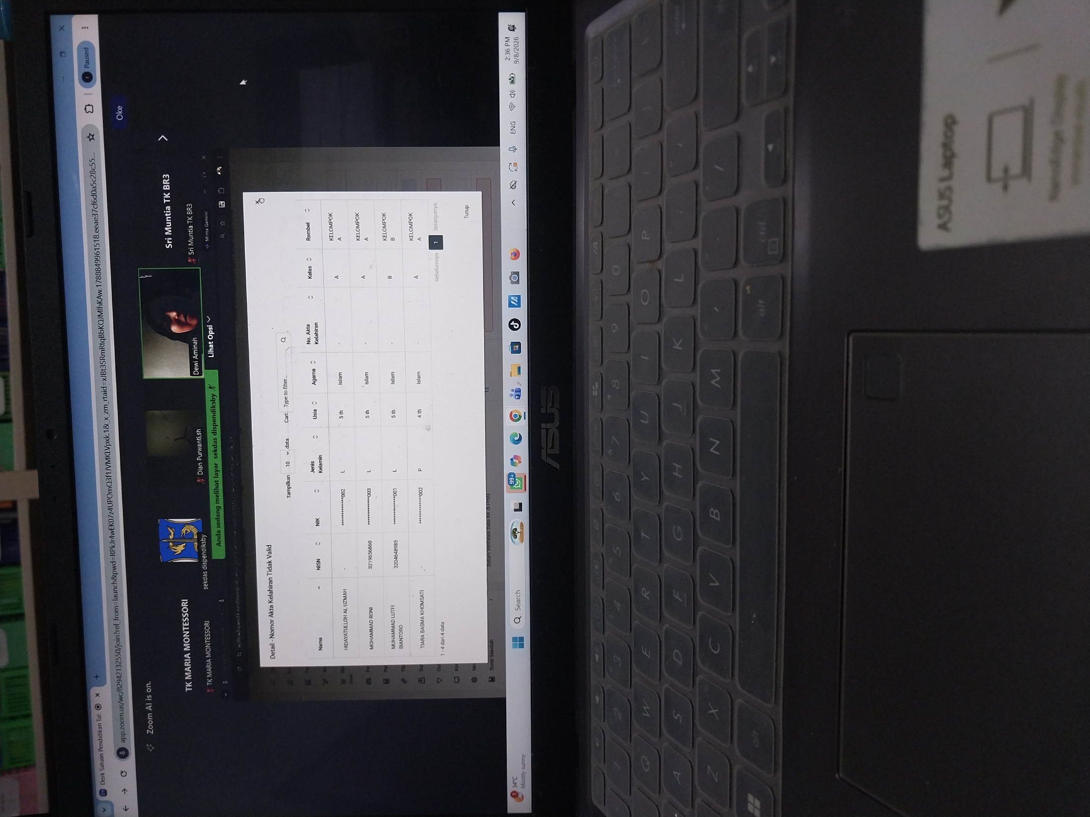<p>Verifikasi kelengkapan data yang ada di profil...