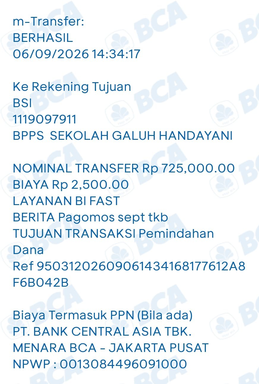 <p>Melayani dan pemrosesan pembayaran SPP baik tun...