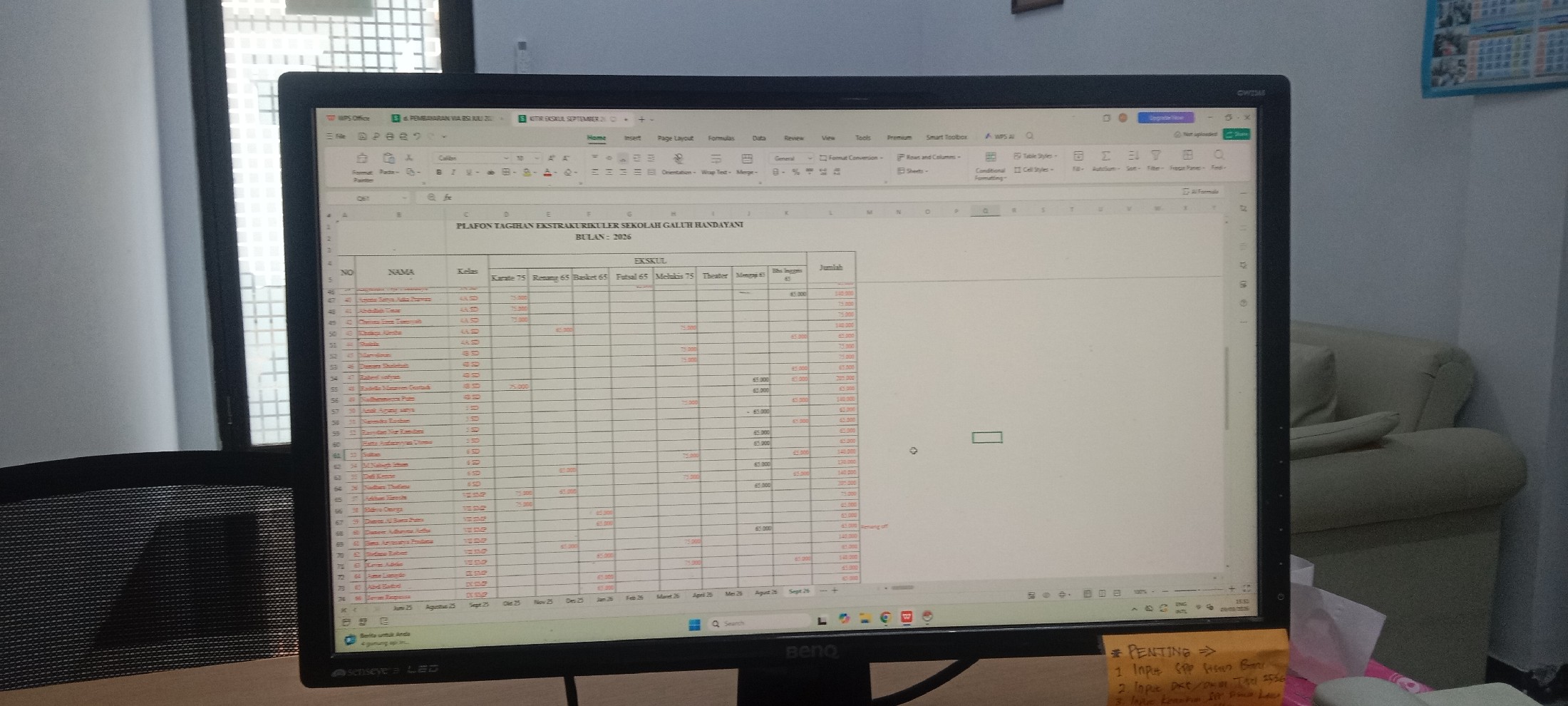 <ol>
<li>Input invoice SPP bulan Oktober 2026</li>...