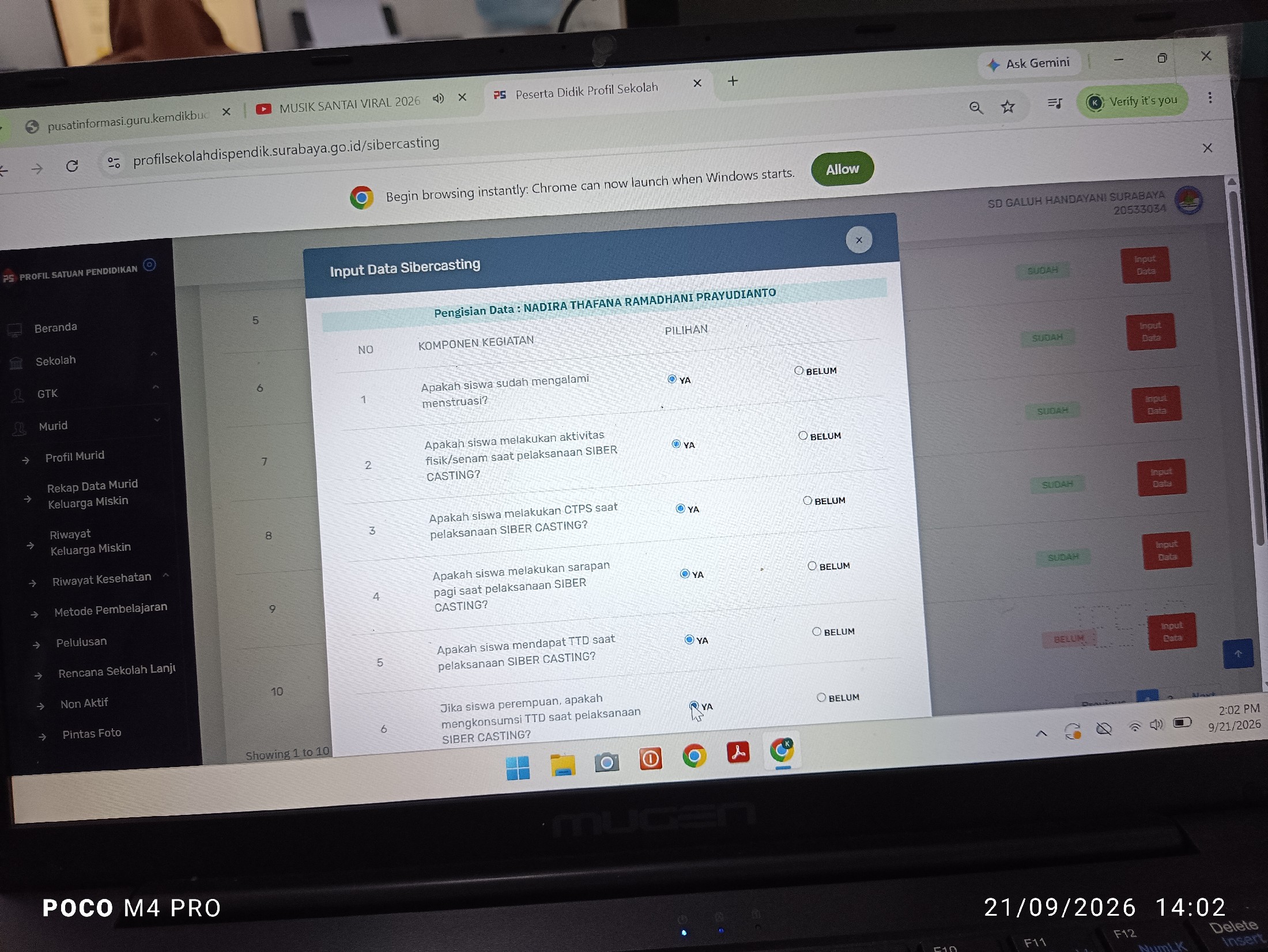 <p>Entri profil tentang sibercasting dalam Minggu...