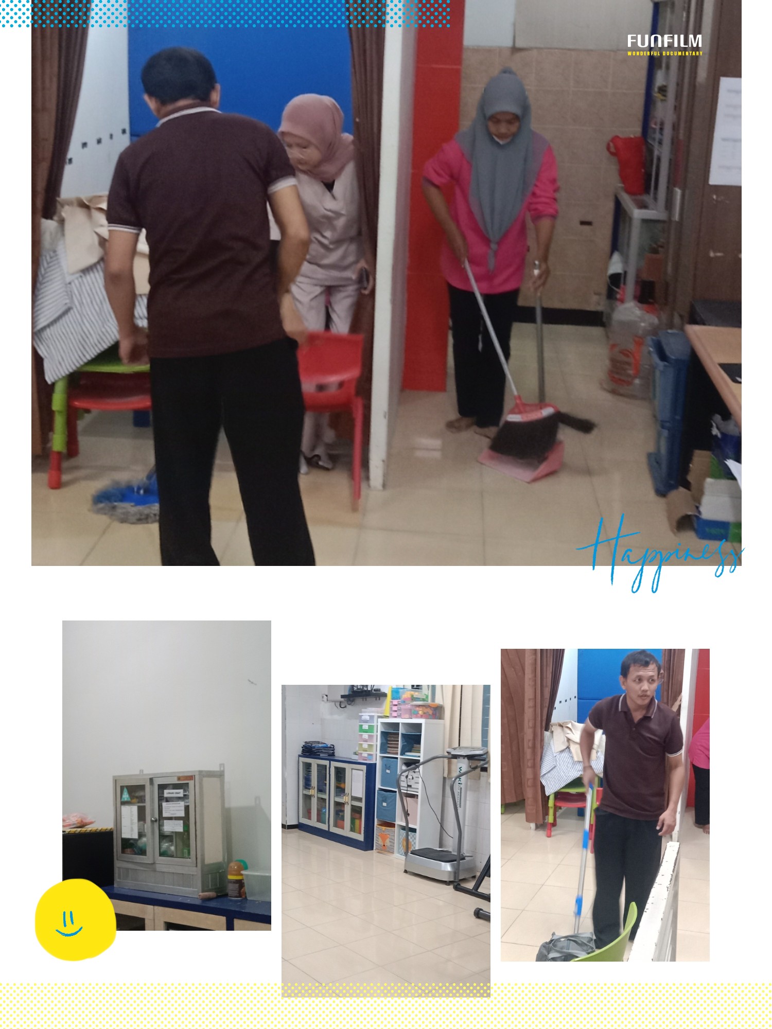 <p>Monitoring dan pemantauan kebersihan di ruang T...