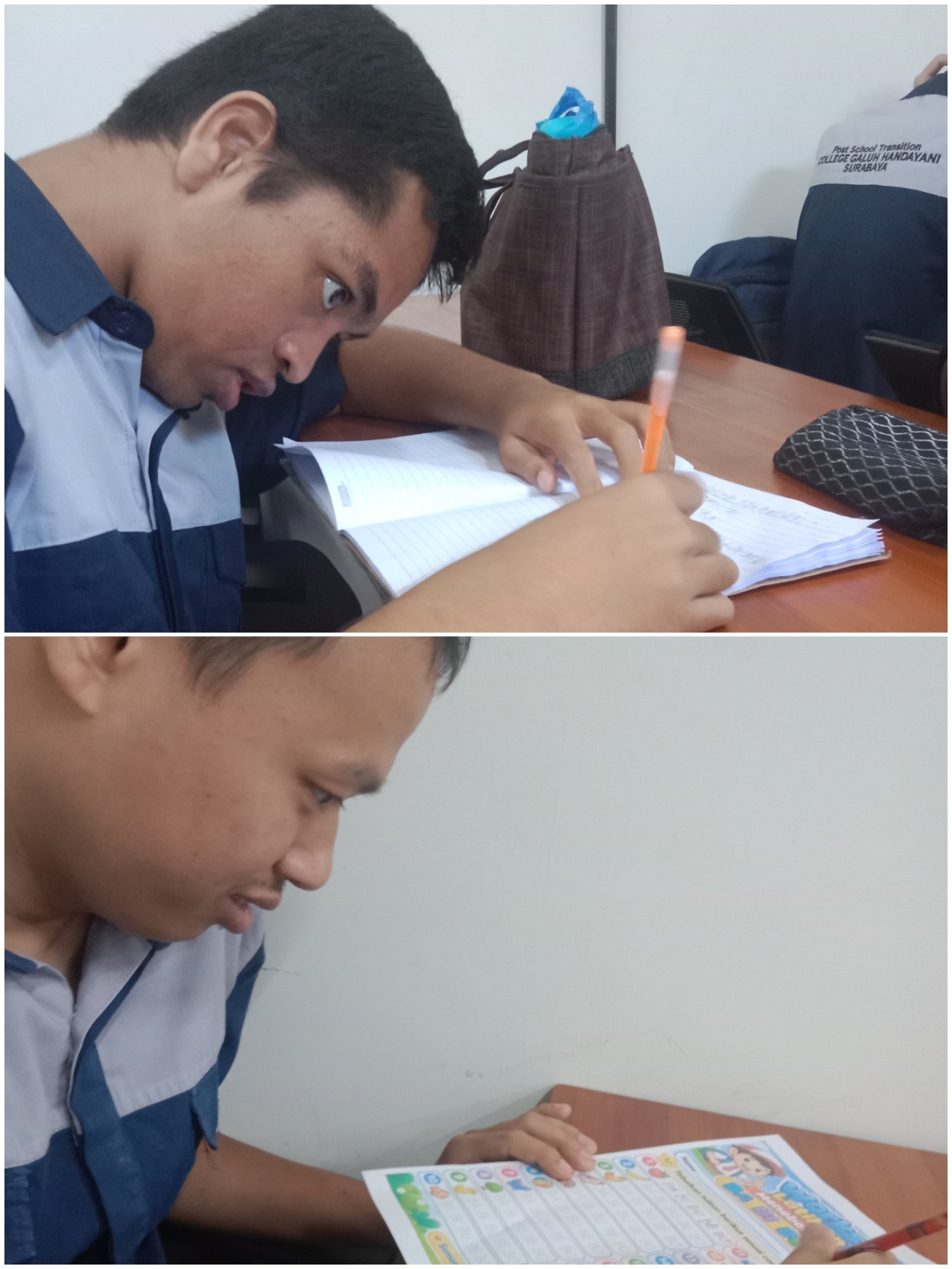 <p>Mendampingi riswan dan chorus mengerjakan BKS d...