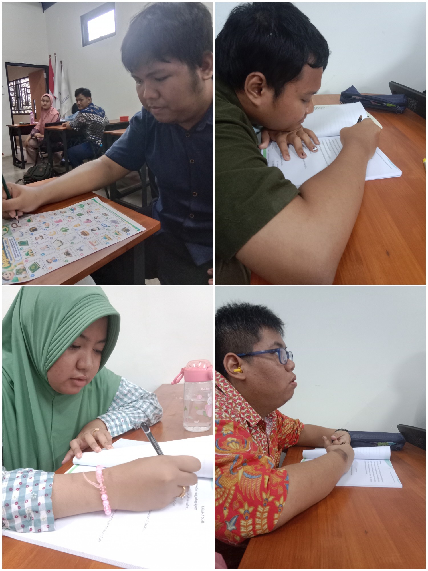 <p>Mendampingi raka, kiki, tisya, zikri mengerjaka...