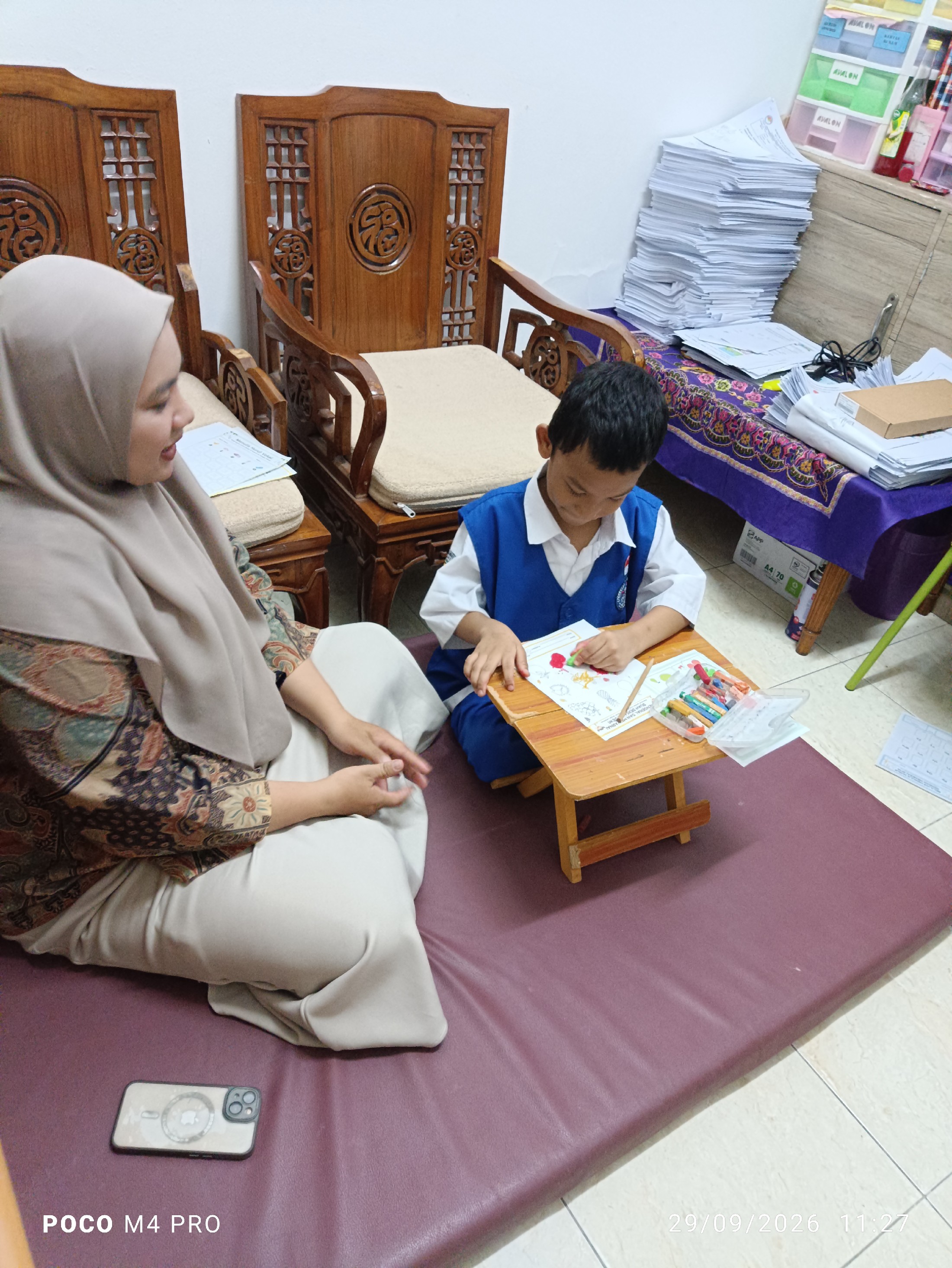 <p>Mendampingi asesment siswa masuk kelas 1 atas n...