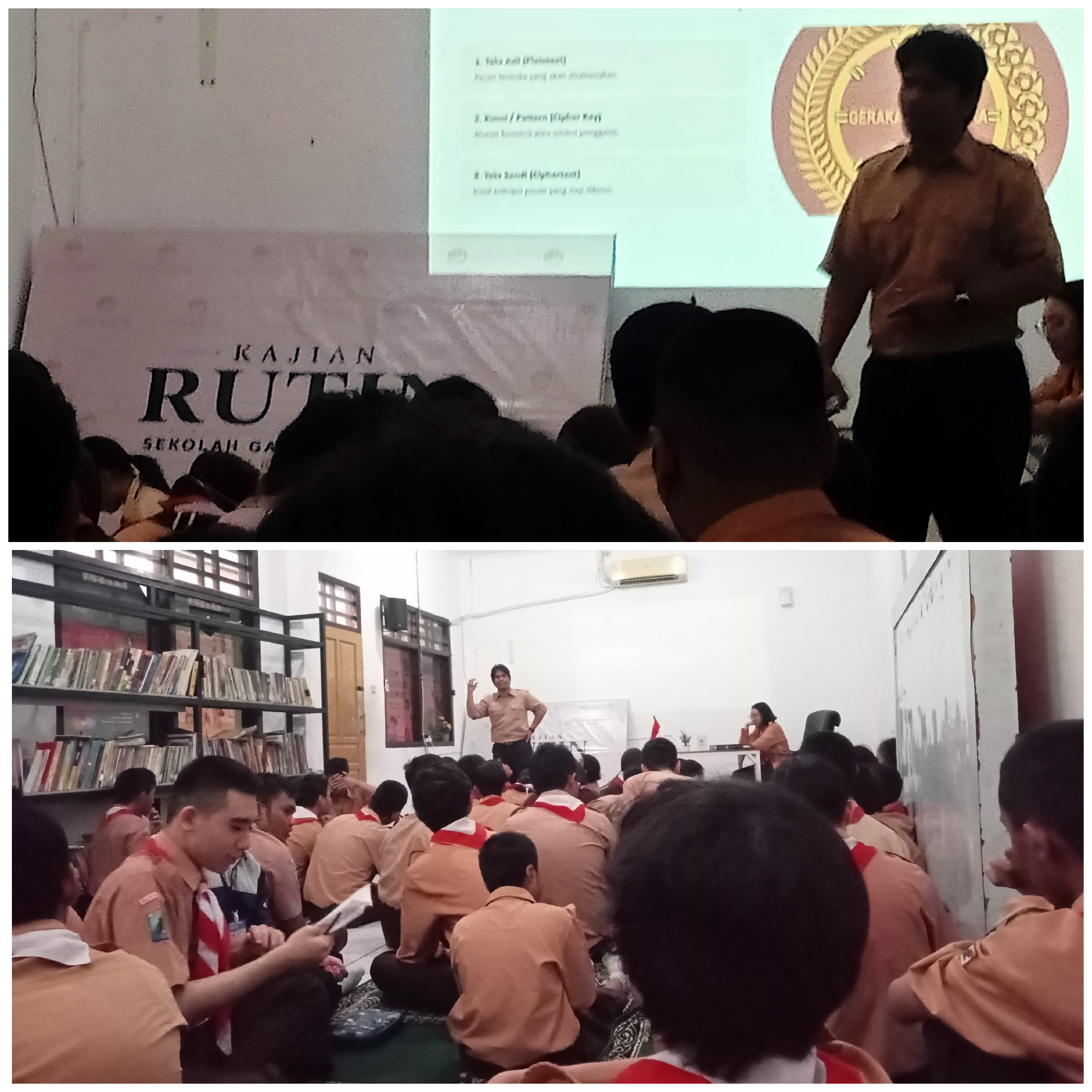<p>Mendampingi kegiatan Upacara</p>