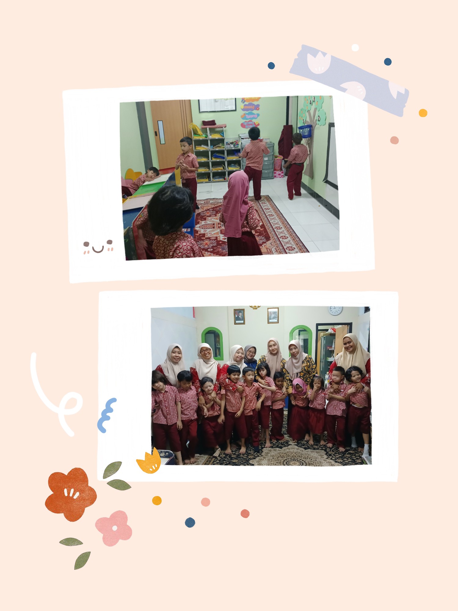 <p>Pembiasaan rutin berdoa sebelum kegiatan senam,...