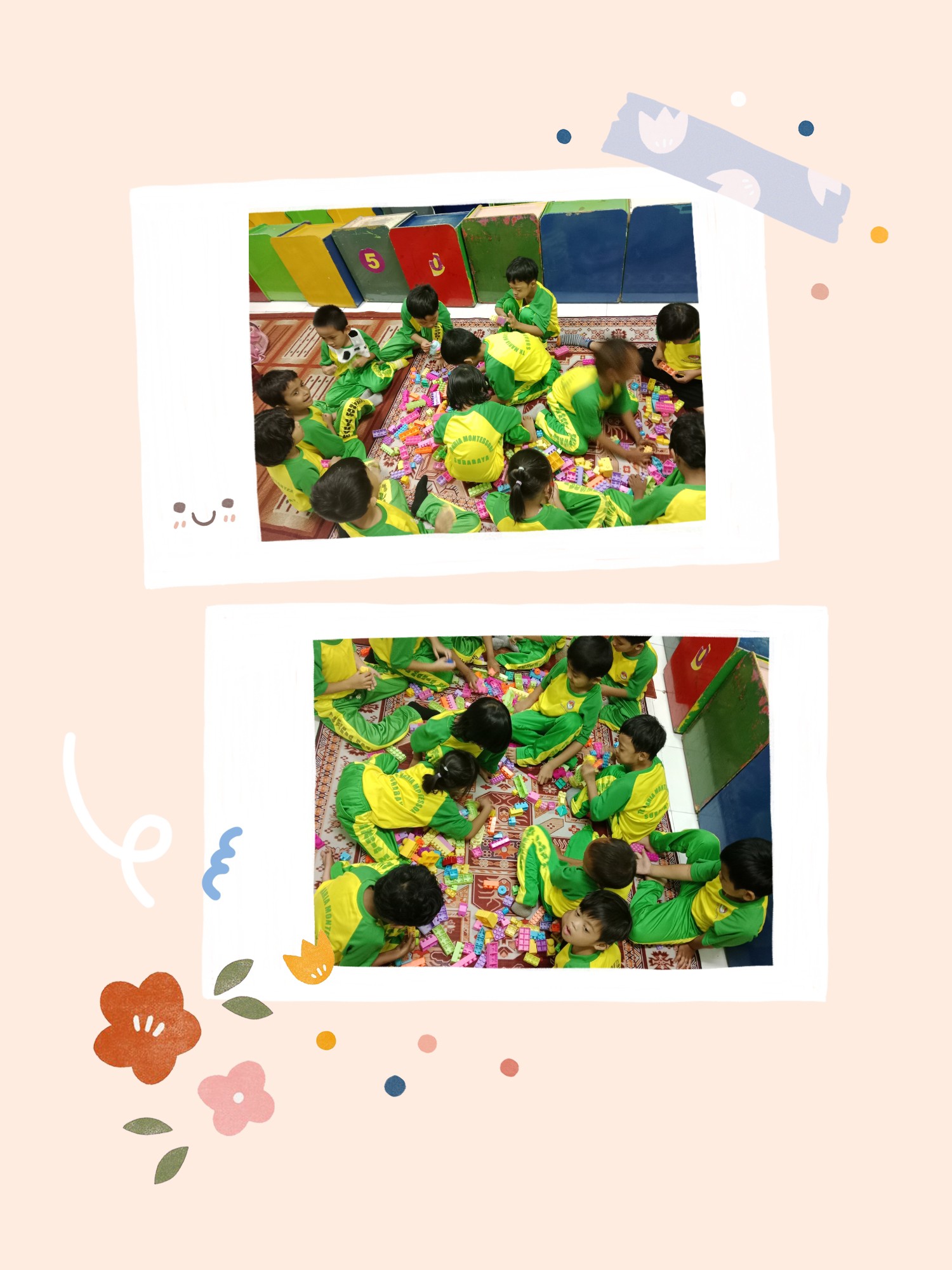 <p>Anak2 istirahat&nbsp; makan dan toilet training...