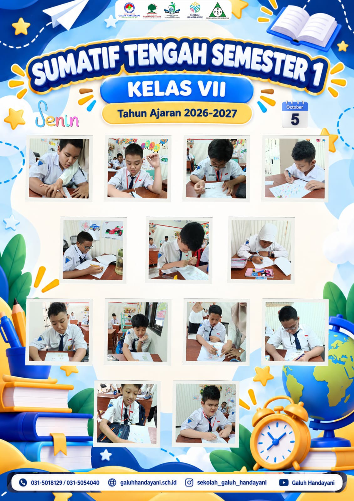 <ul>
<li>Upacara /apel pagi dan Kegiatan pembiasaa...