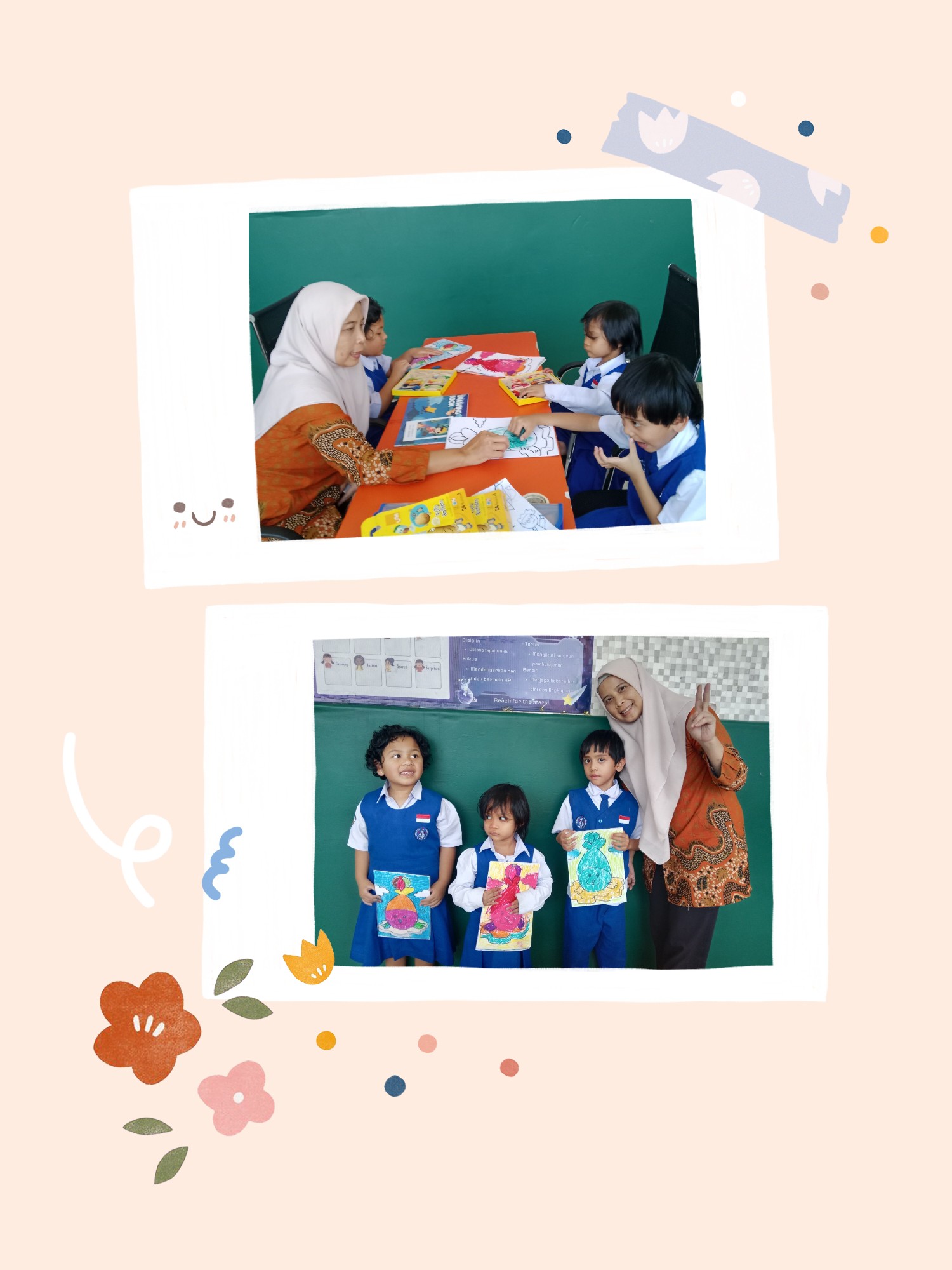 <p>Pendampingan anak2 extra melukis</p>