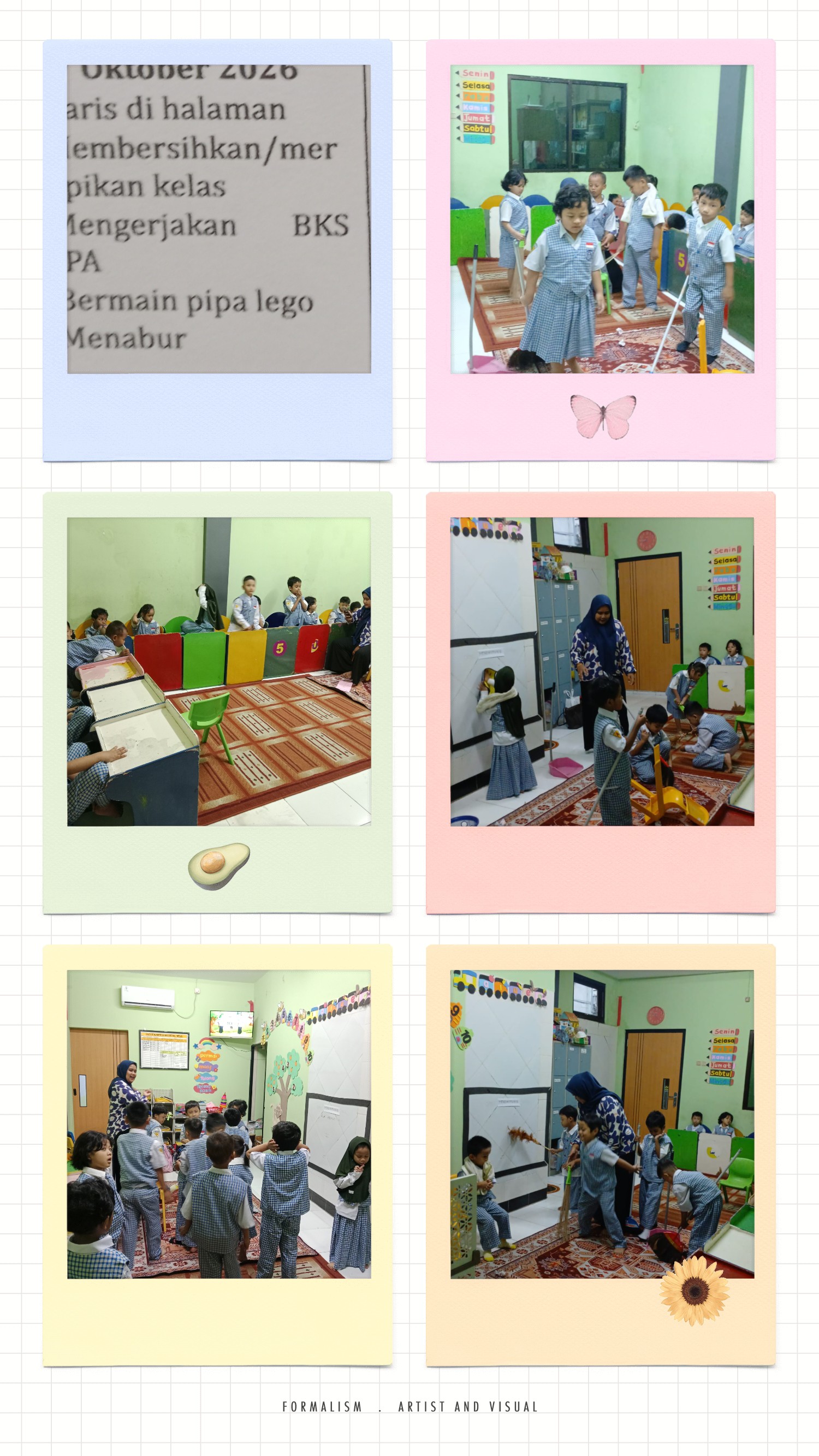 <p>Kegiatan rutin berdoa sebelum belajar, senam da...