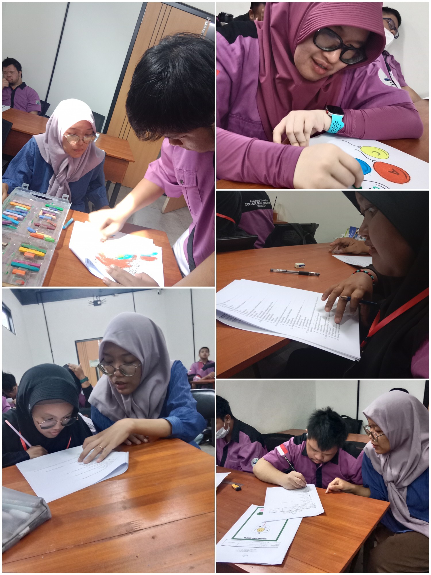 <p>PTS hari ketiga, mengerjakan soal keterampilan...